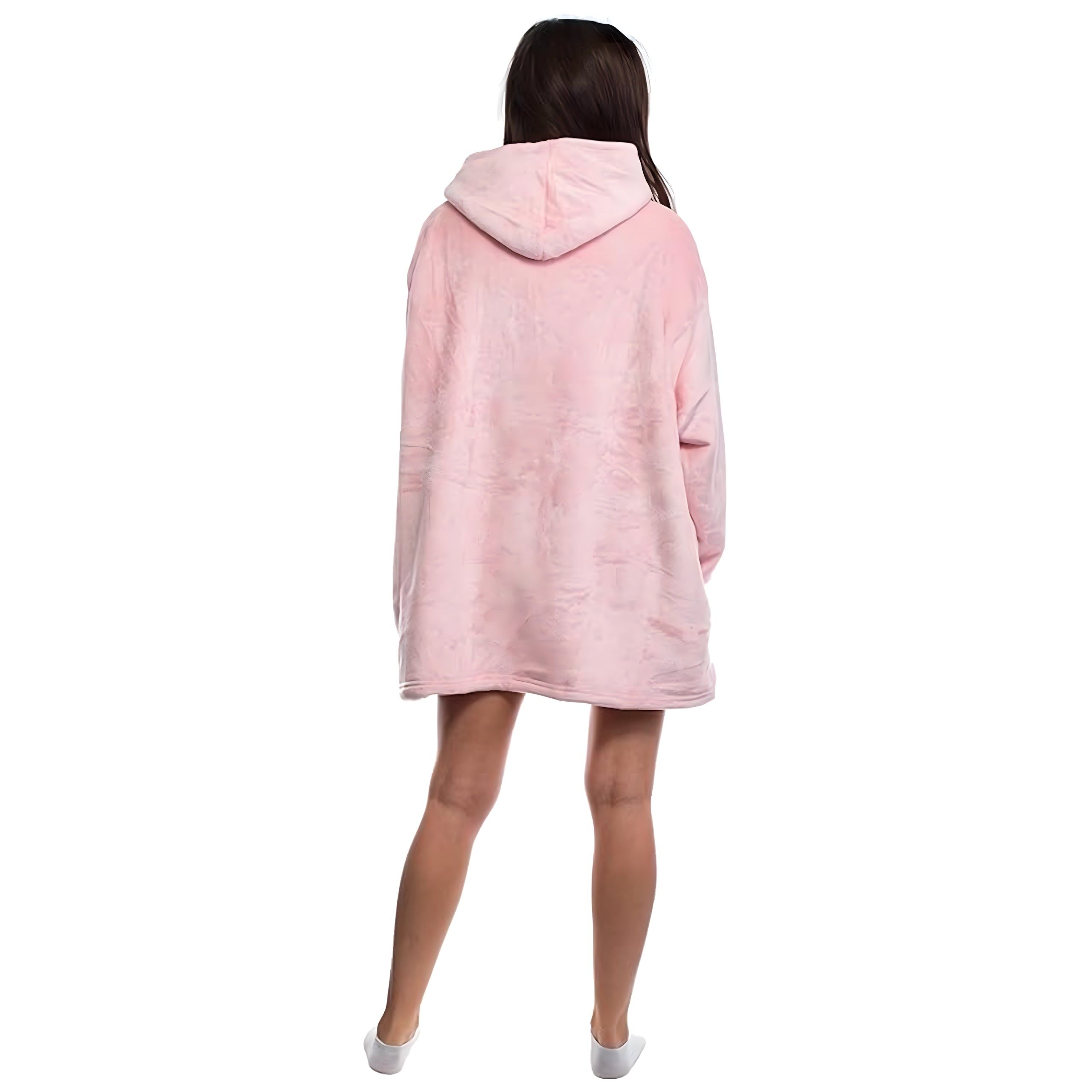 Large Sweatshirt Blanket Oversize Thick Sweatshirt with Hood Women's Men's Bathrobe