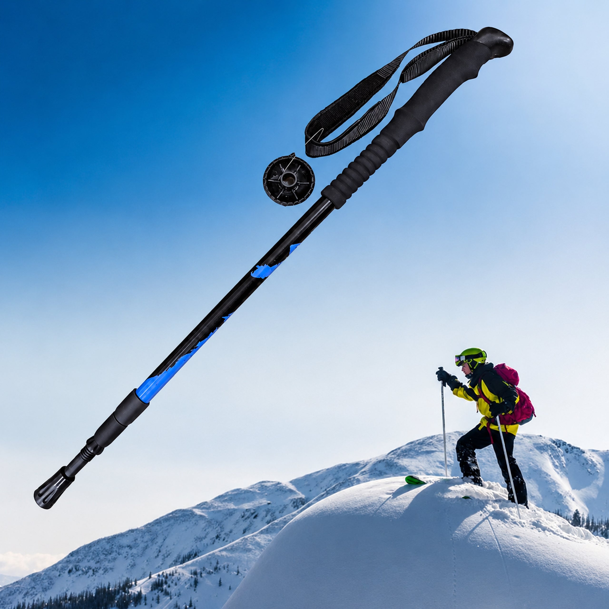 Reguleeritav matkakepp 65-135cm kepikõnni jaoks