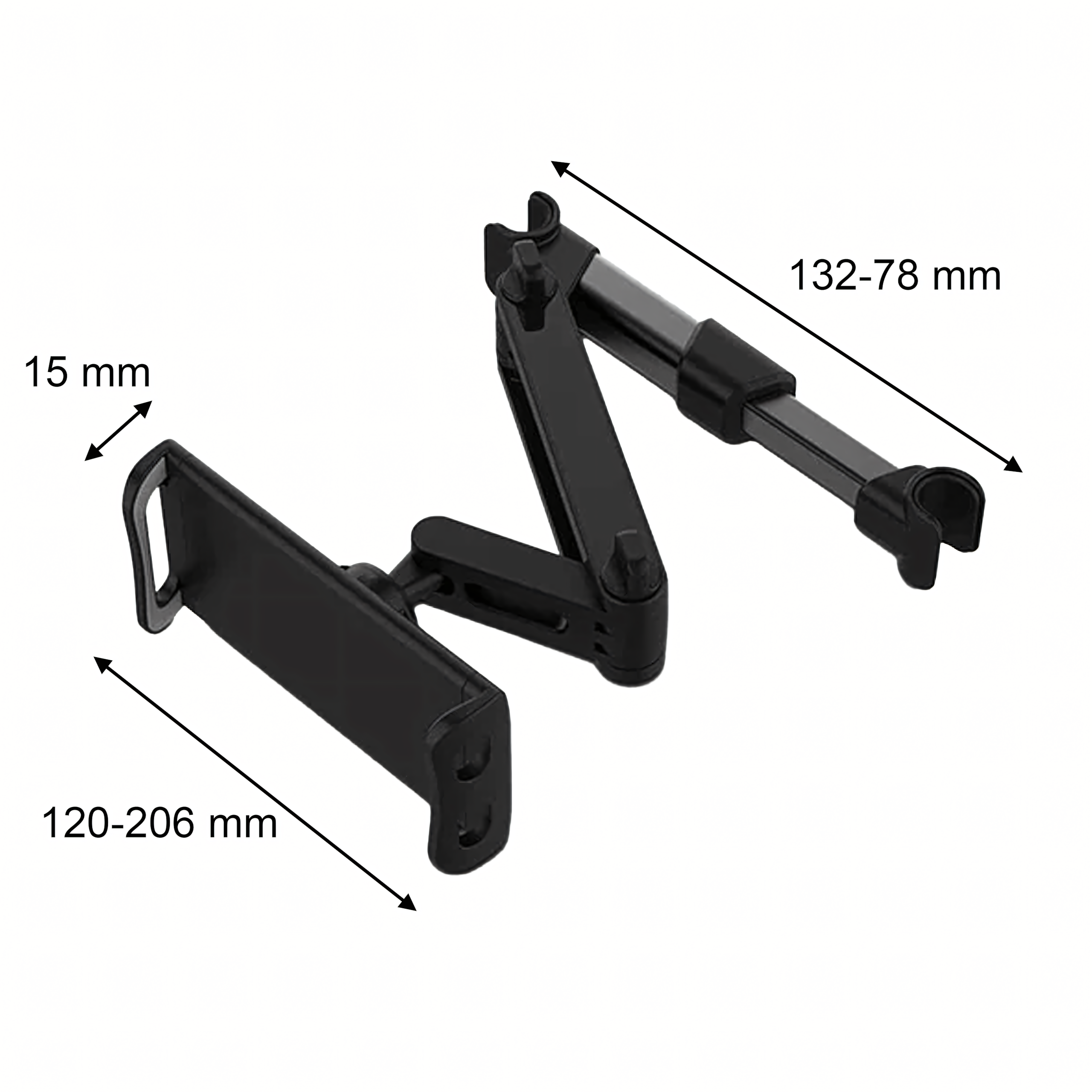 Auto peatugede kinnitus 360° tahvelarvutile ja telefonile