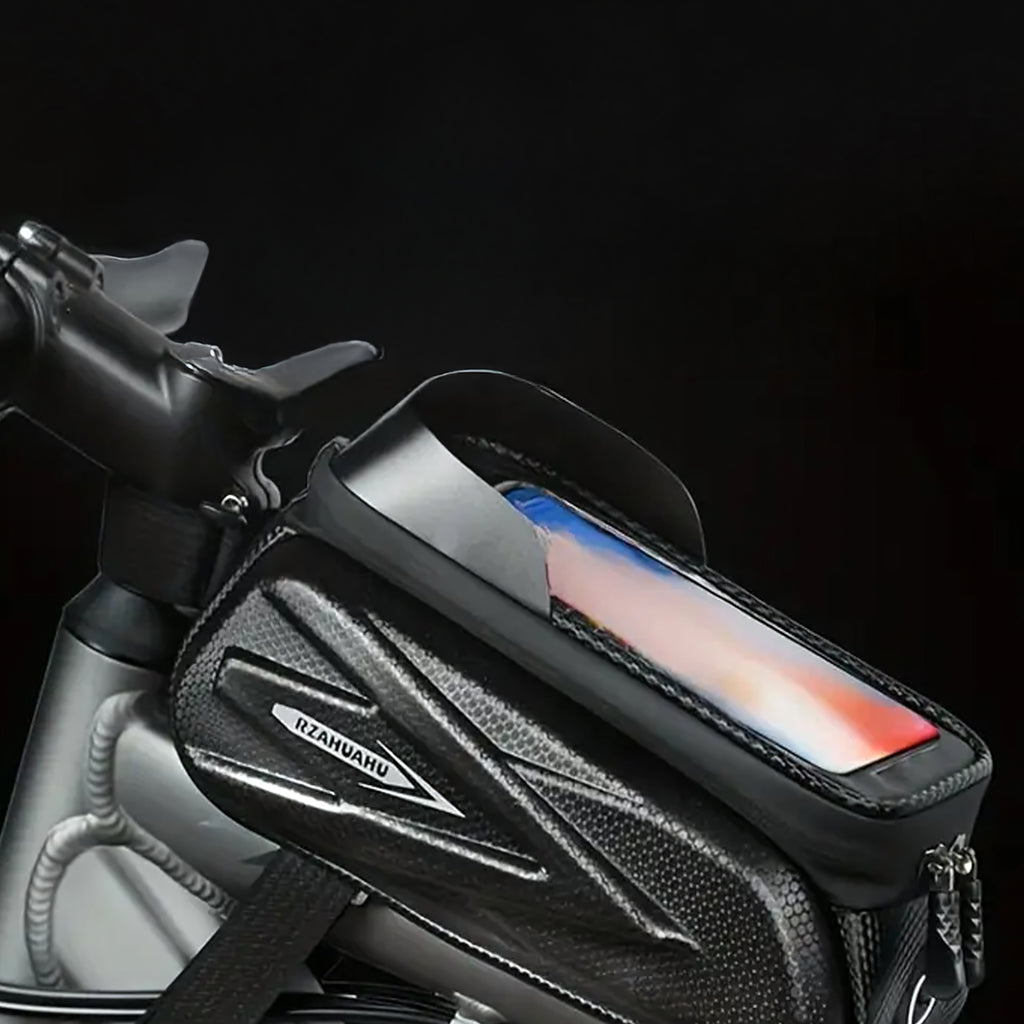 Waterproof Bicycle Handlebar Bag with Touchscreen Phone Case