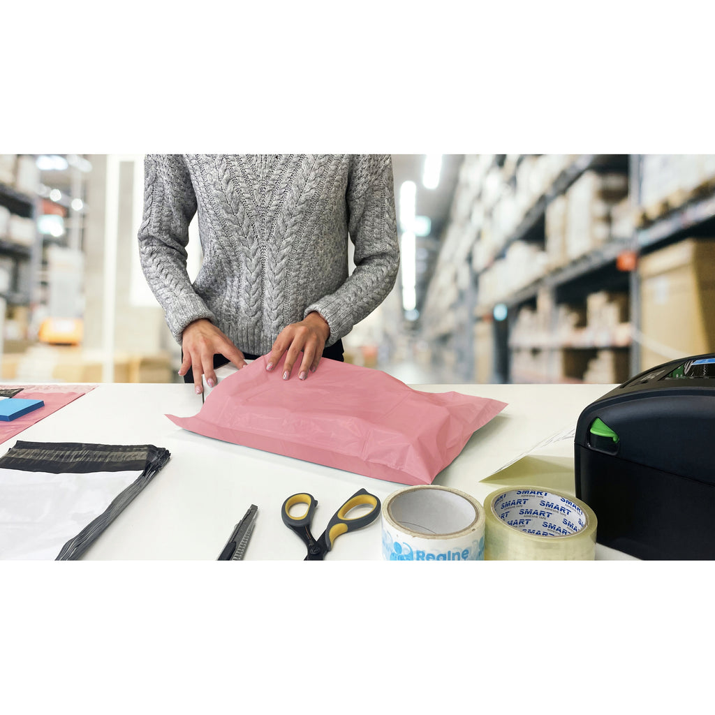 KULLERI FOOLIUMPAKENDID ROOSA ÜMBRIK C3 350x460 50 tk