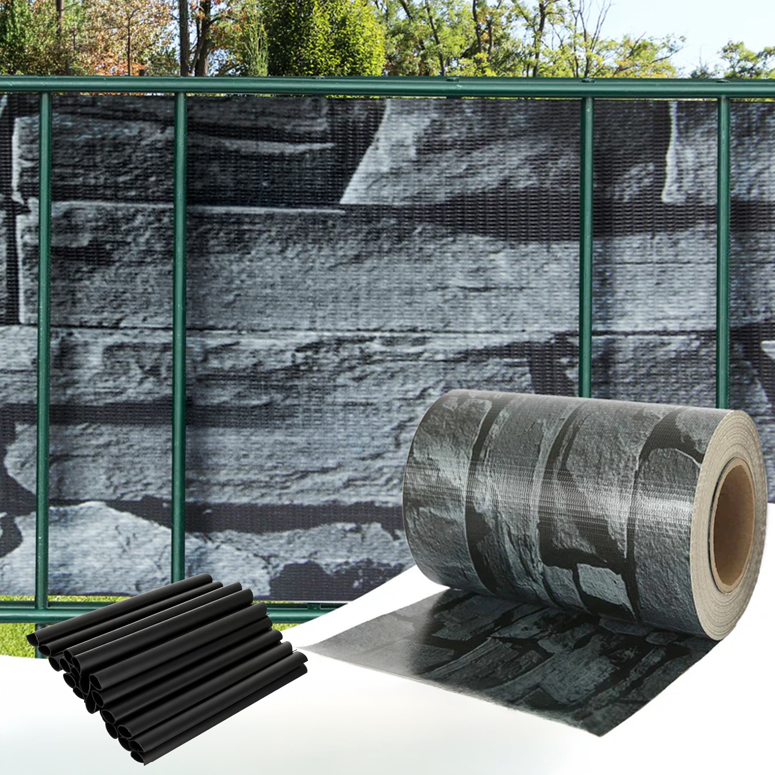 Fence Panel Protective Tape 19cm x 35m UV Stone 336 pcs