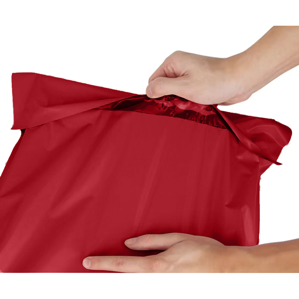 RED COURIER PACKS WITH HANDLE 500x600+70 50 pcs THANK YOU