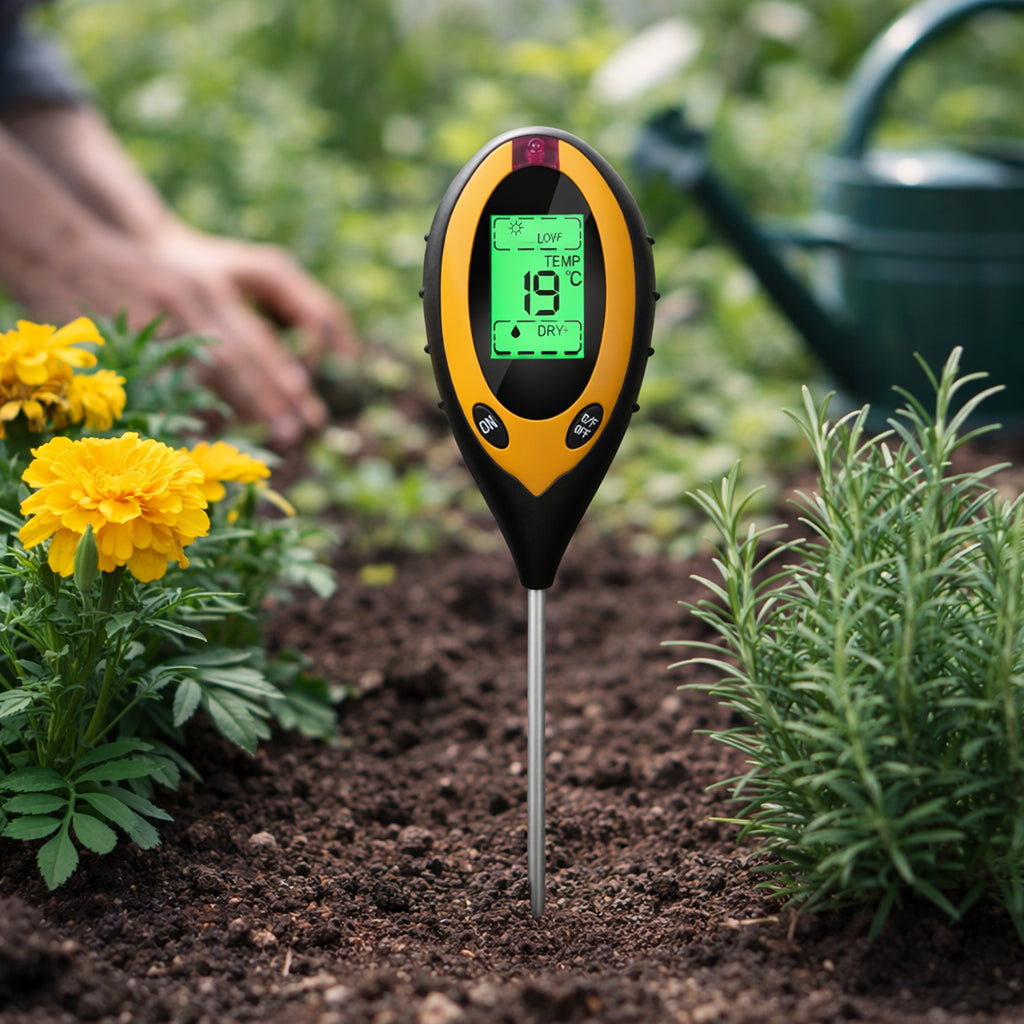 4-ühes mulla pH-tester ja temperatuuri mõõtja RC-K-2341