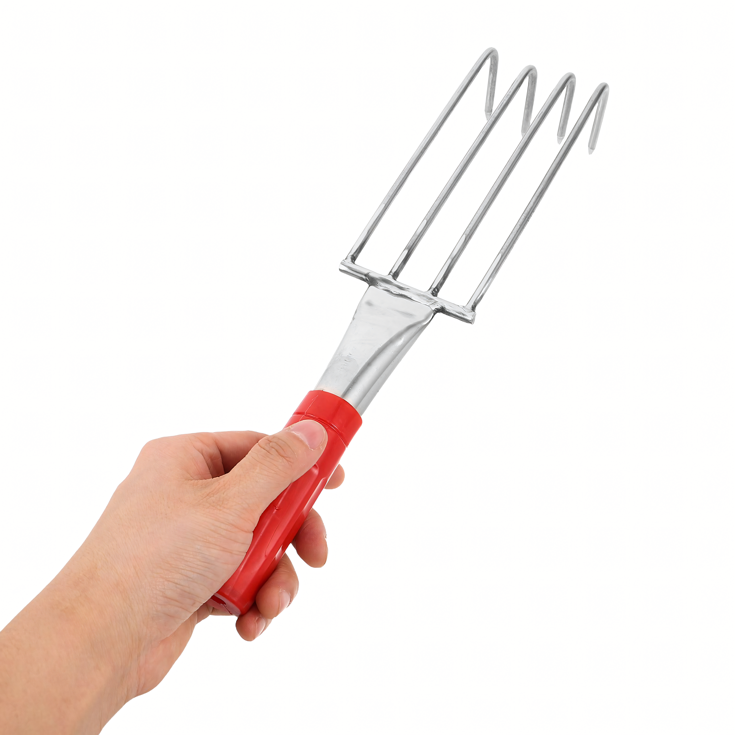 Metal Garden Rake with 4 Tines 32 cm
