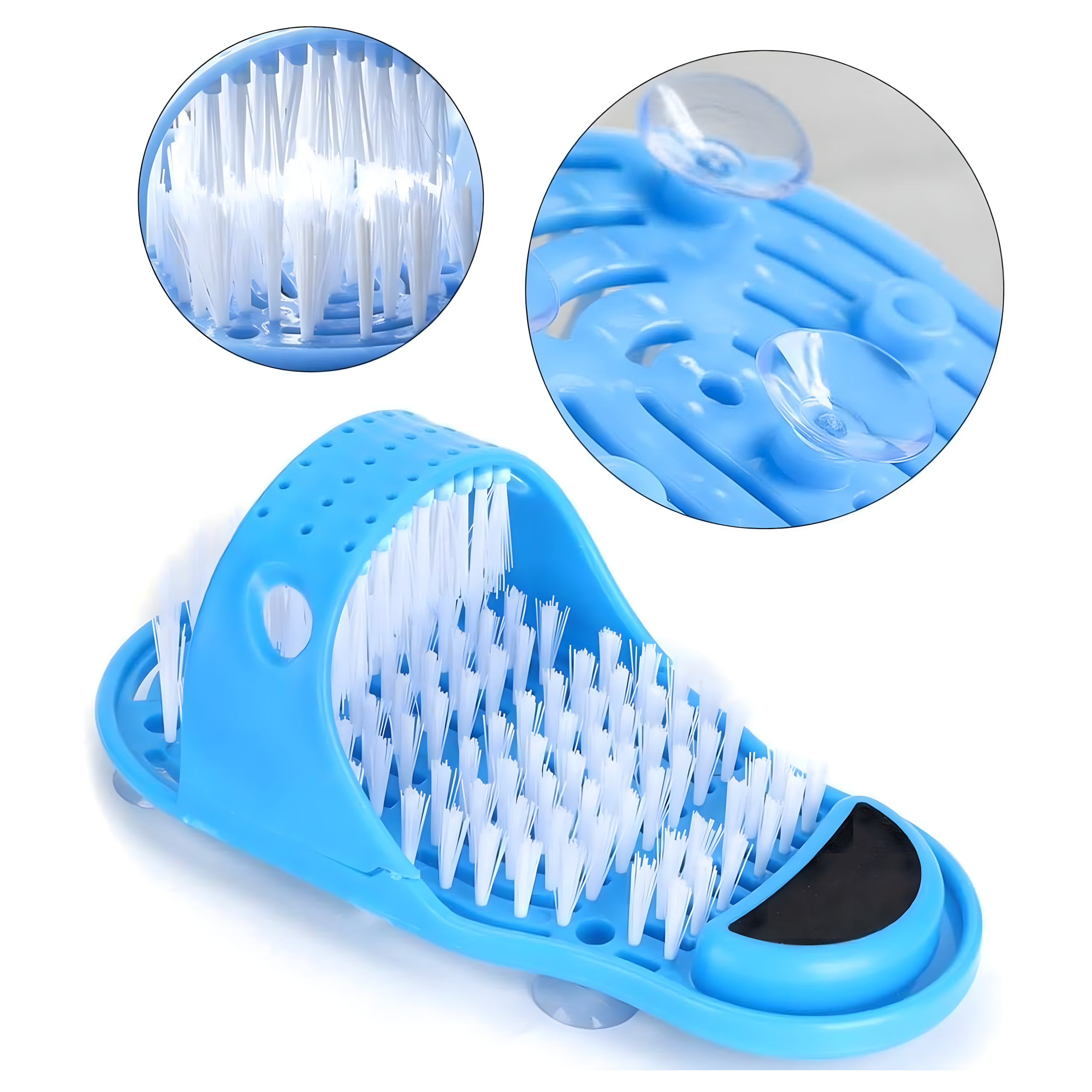 Jalapesuhari-massaažiseade jalgade pesemiseks, pimsskivi kandadele, duši jaoks, plätudega kasutamiseks