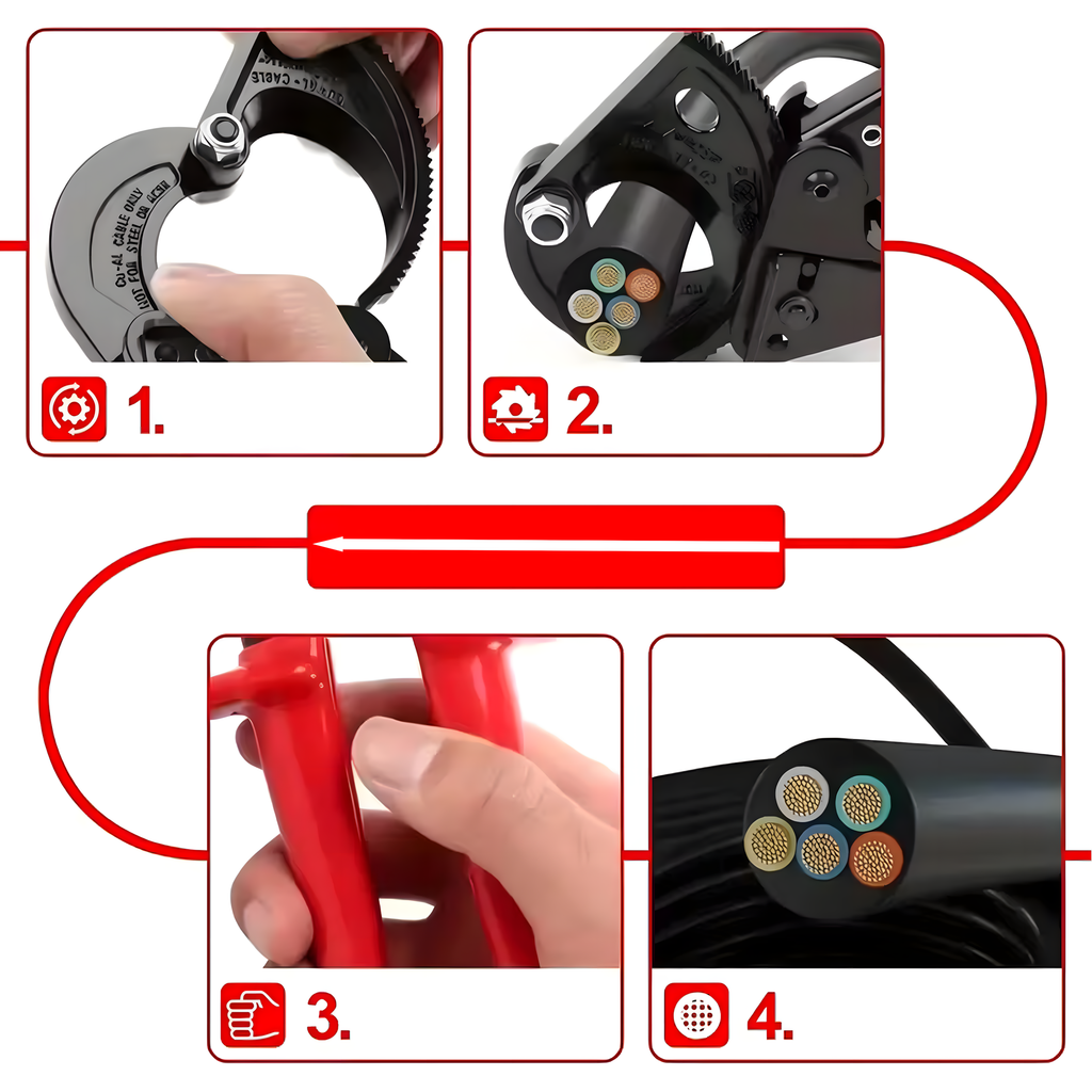 Ratchet Cable Cutter Insulated 240 mm²