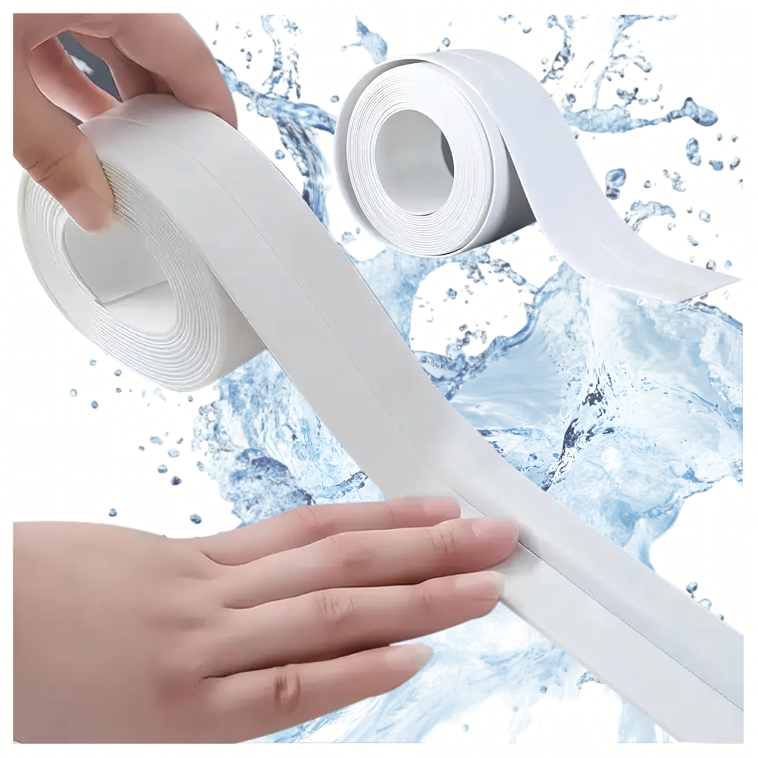 Veekindel tihendusteip köögi, vannitubade ja vannide jaoks 3.8 cm x 5 m