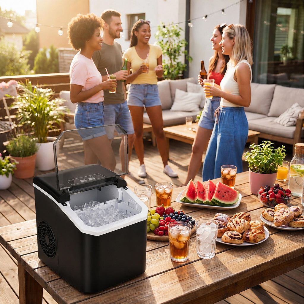Home Ice Cube Maker 12kg Capacity Express Ice Machine