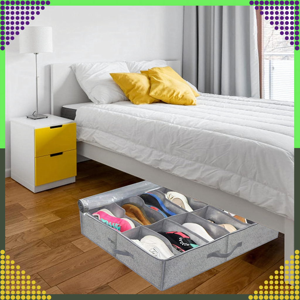 Kingade korraldaja voodi alla, kokkupandav riidekast lukuga garderoobi jaoks