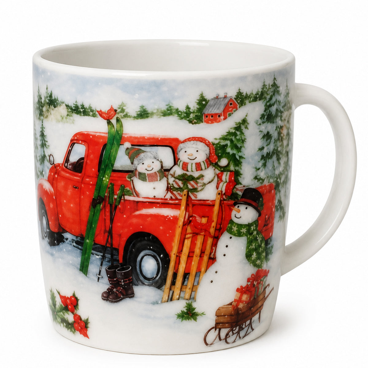 Christmas Mug Santa Snowman Christmas Tree Gift 200 ml