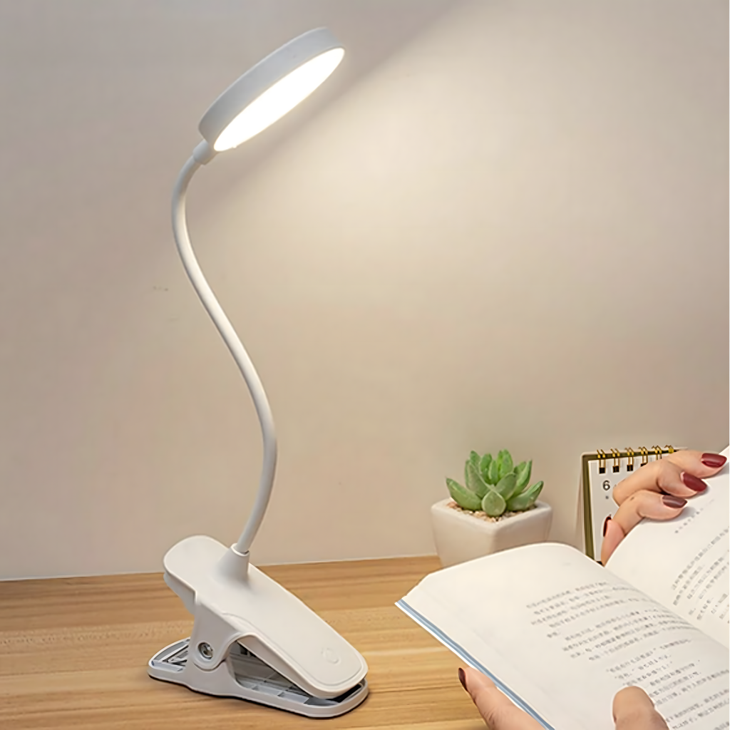 Juhtmevaba LED klambriga lugemislamp