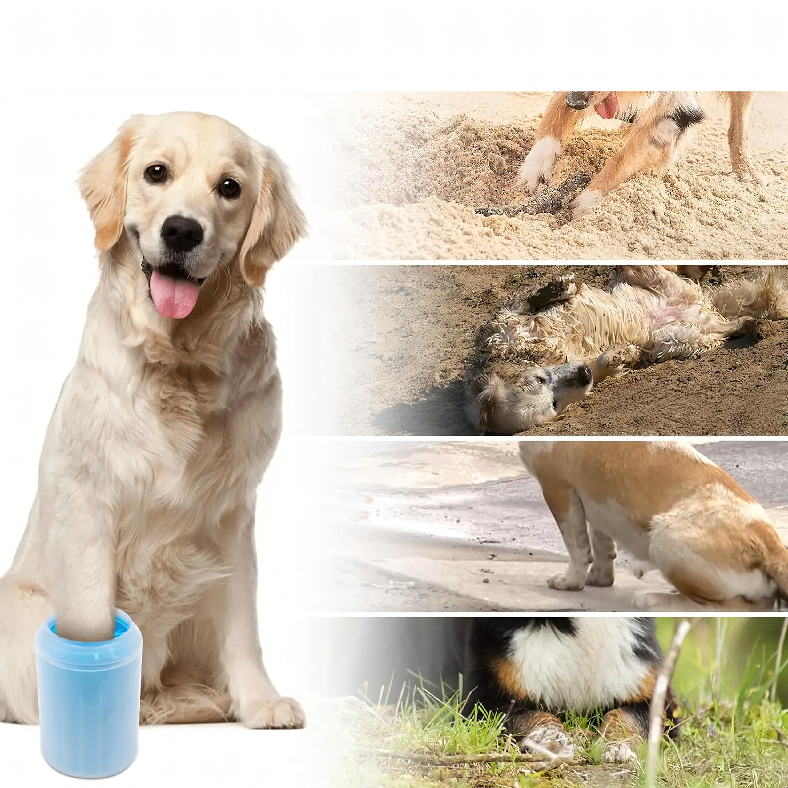 Silikoonist koera ja kassi käppade puhastustops käppade pesemiseks