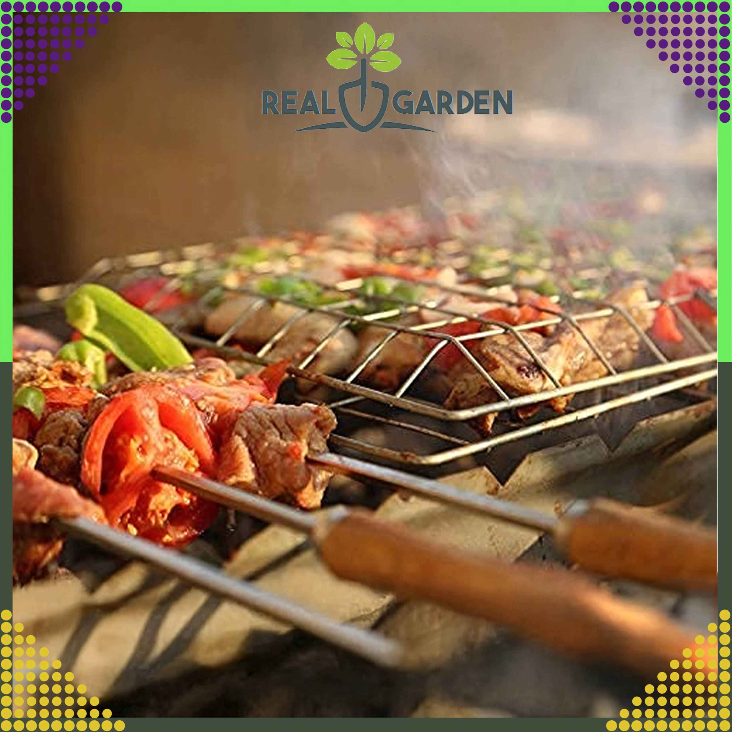 Foldable Grilling Rack for Baking Lockable Metal Grid 34x58 cm