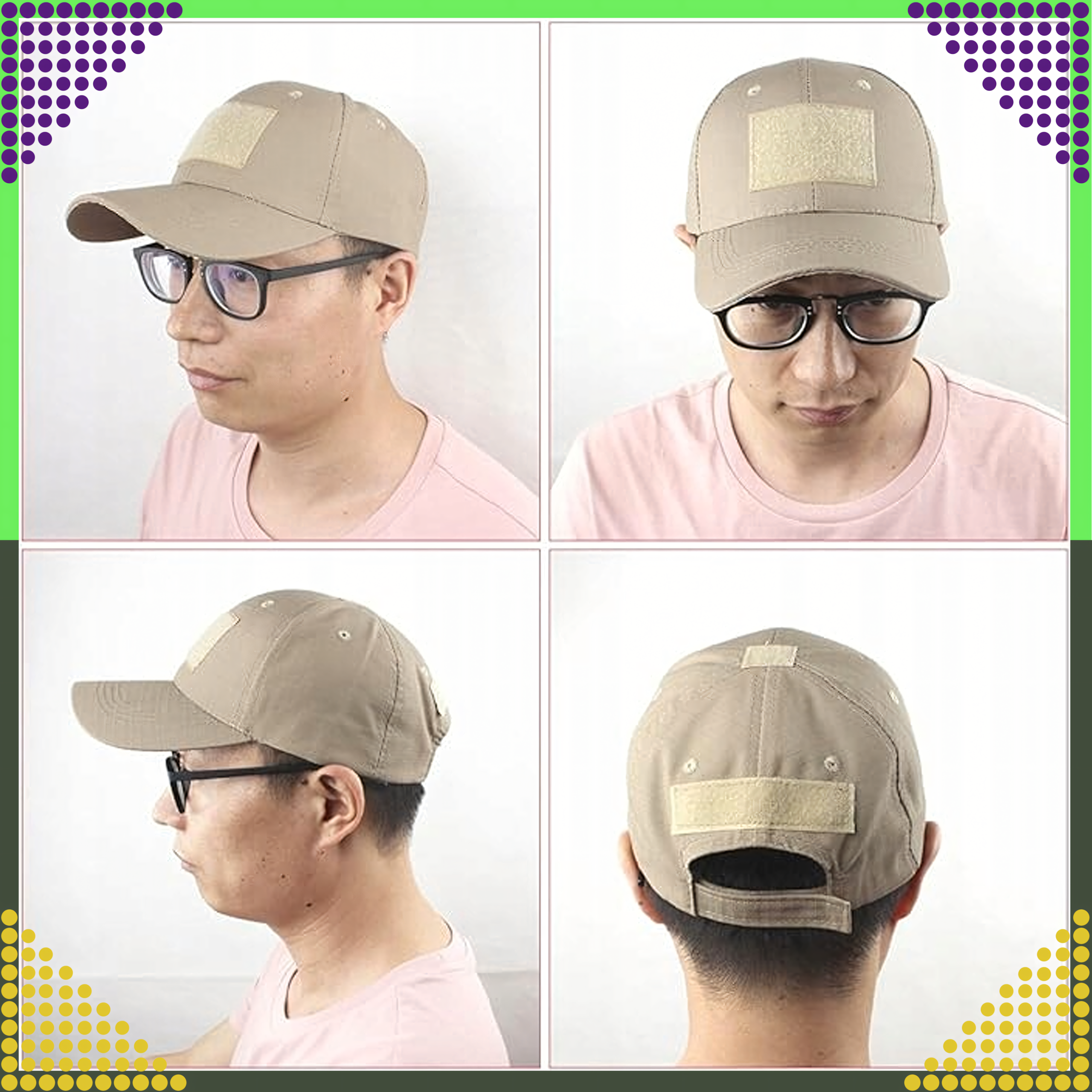 Sõjaväeline taktikaline nokamüts MOLLE maskeeringuga