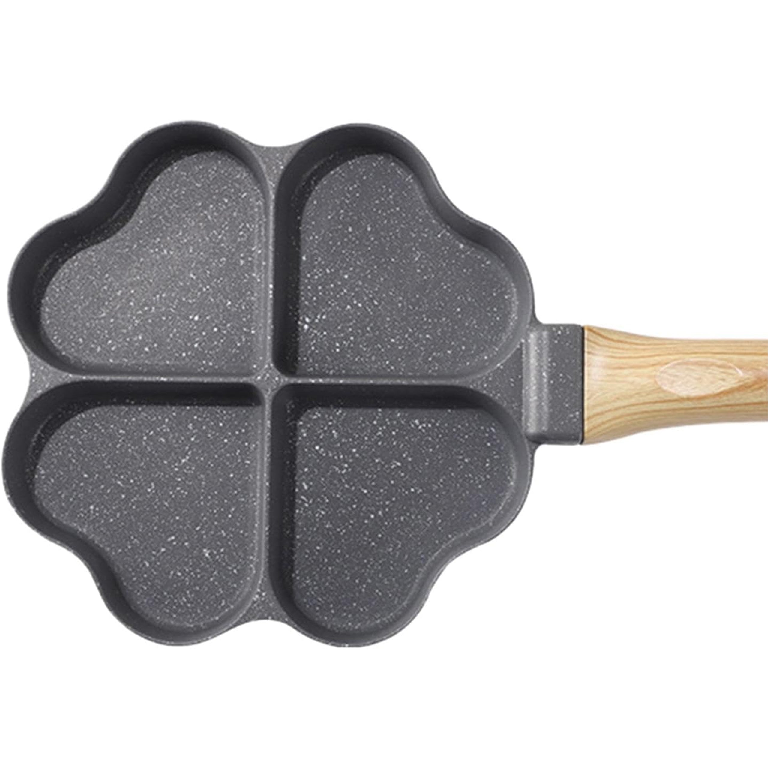 Heart-Shaped Frying Pan for Eggs, Pancakes, and Fritters Induction Compatible