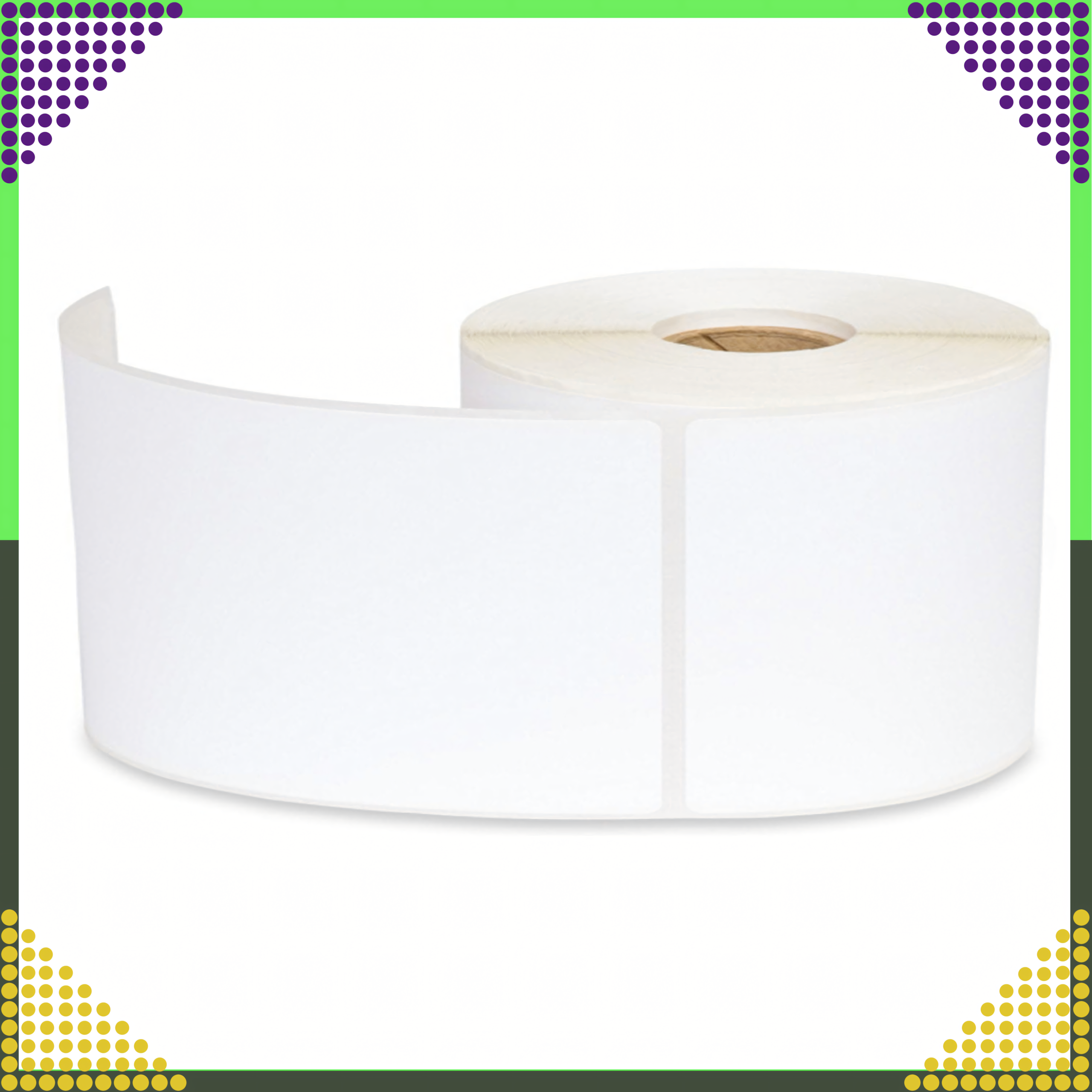 1008 x rullid isekleepuvad sildid valge 100x150 mm perforatsioon rullis 500 tk