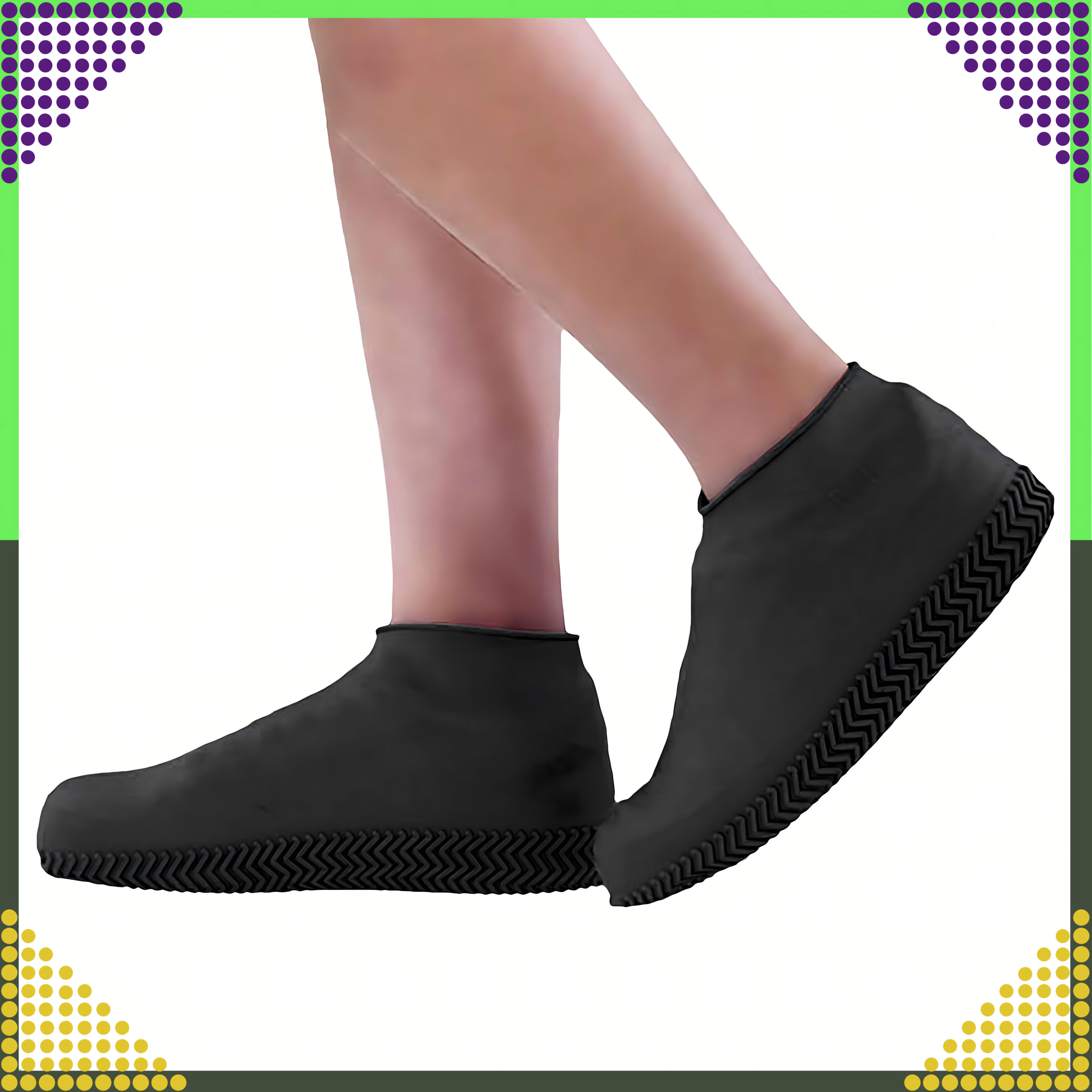 Waterproof Rain Shoe Covers Anti-Slip Rain Boots S