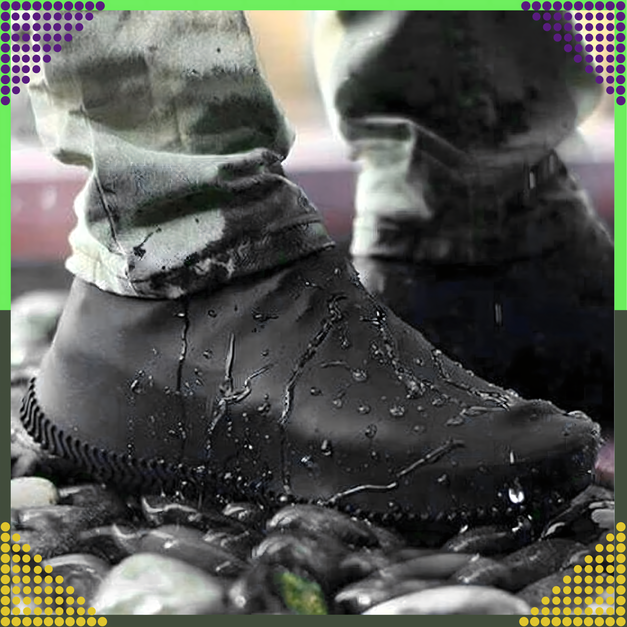 Waterproof Rain Shoe Covers Anti-Slip Rain Boots S