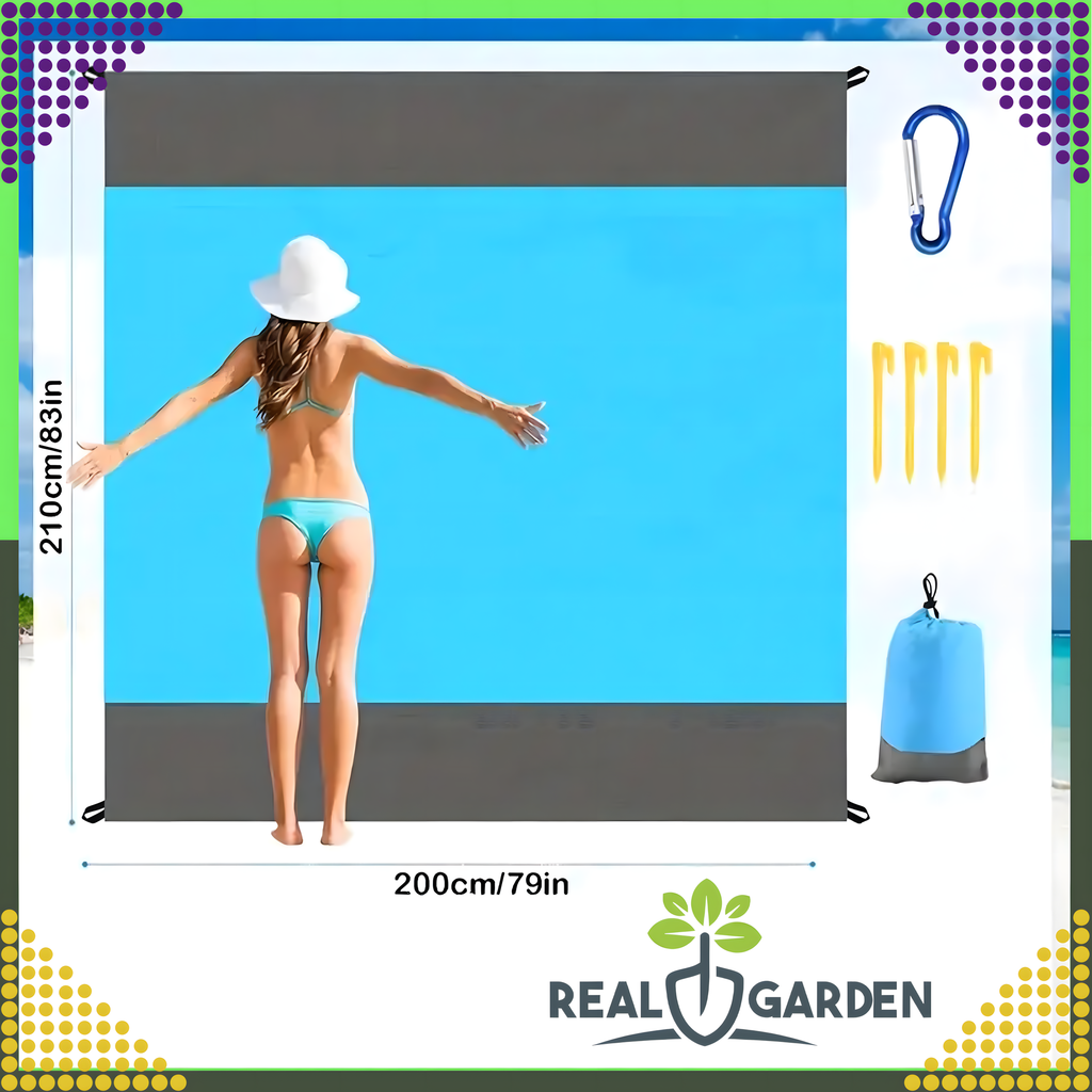 Rannatekk Piknikurätik Veekindel Matkamiseks 210 x 200 cm Suur