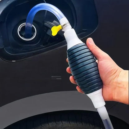 Käsipump sibul-tüüpi – kütuse, õli ja vedelike väljalaskmiseks + voolik
