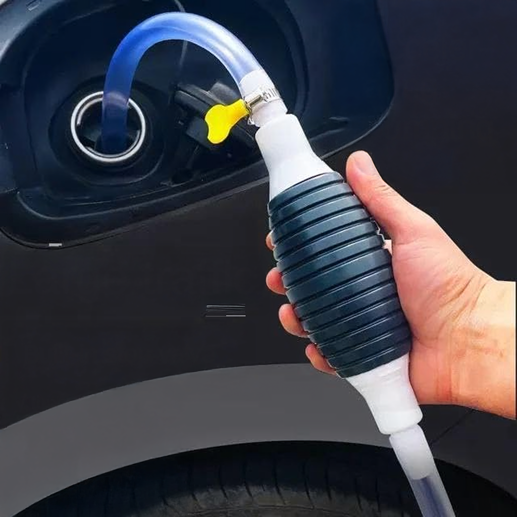 Käsipump kütuse, õli, diisli ja vedelike eemaldamiseks voolikuga