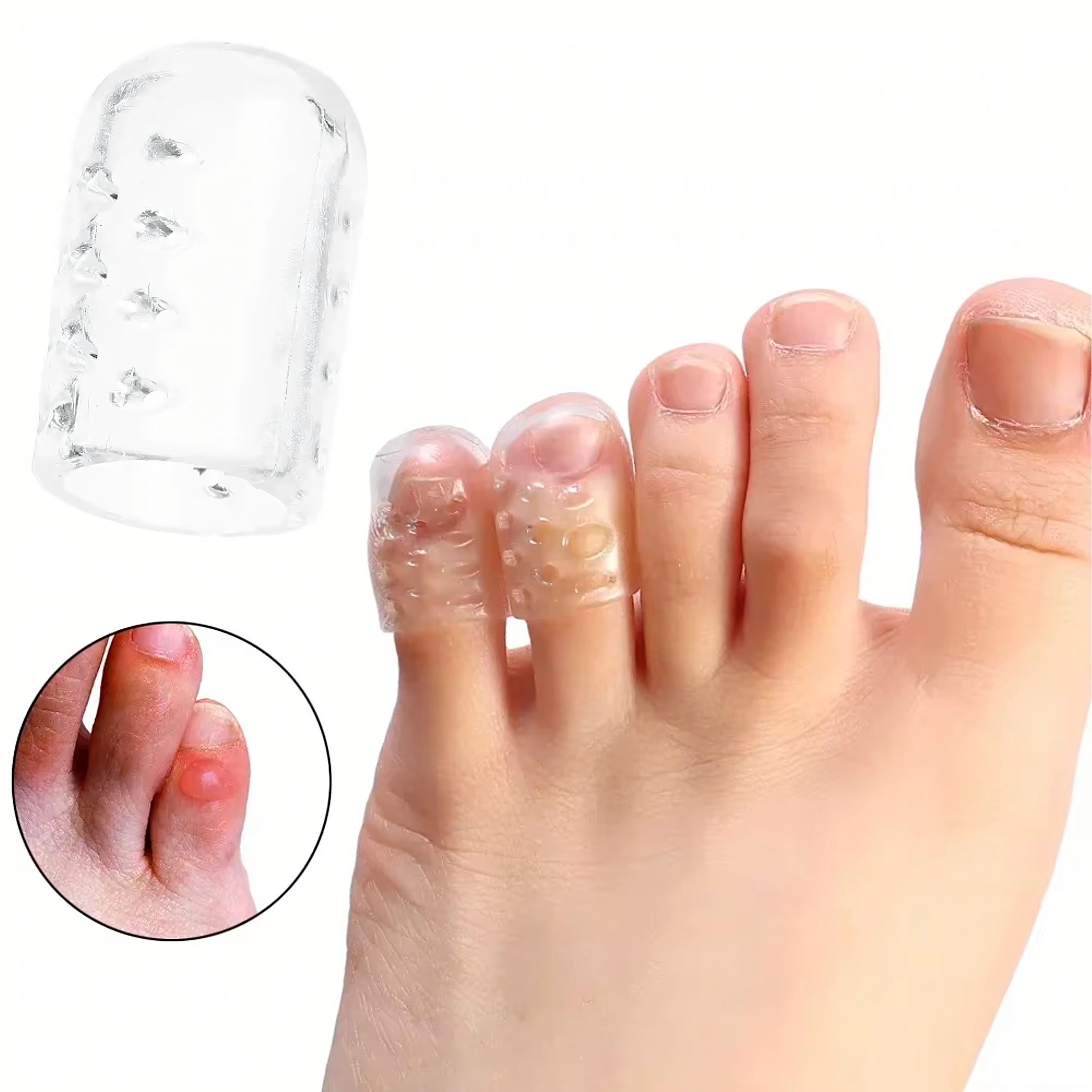 10 x silikoonist kaitse-eraldajad varvastele ja kätele