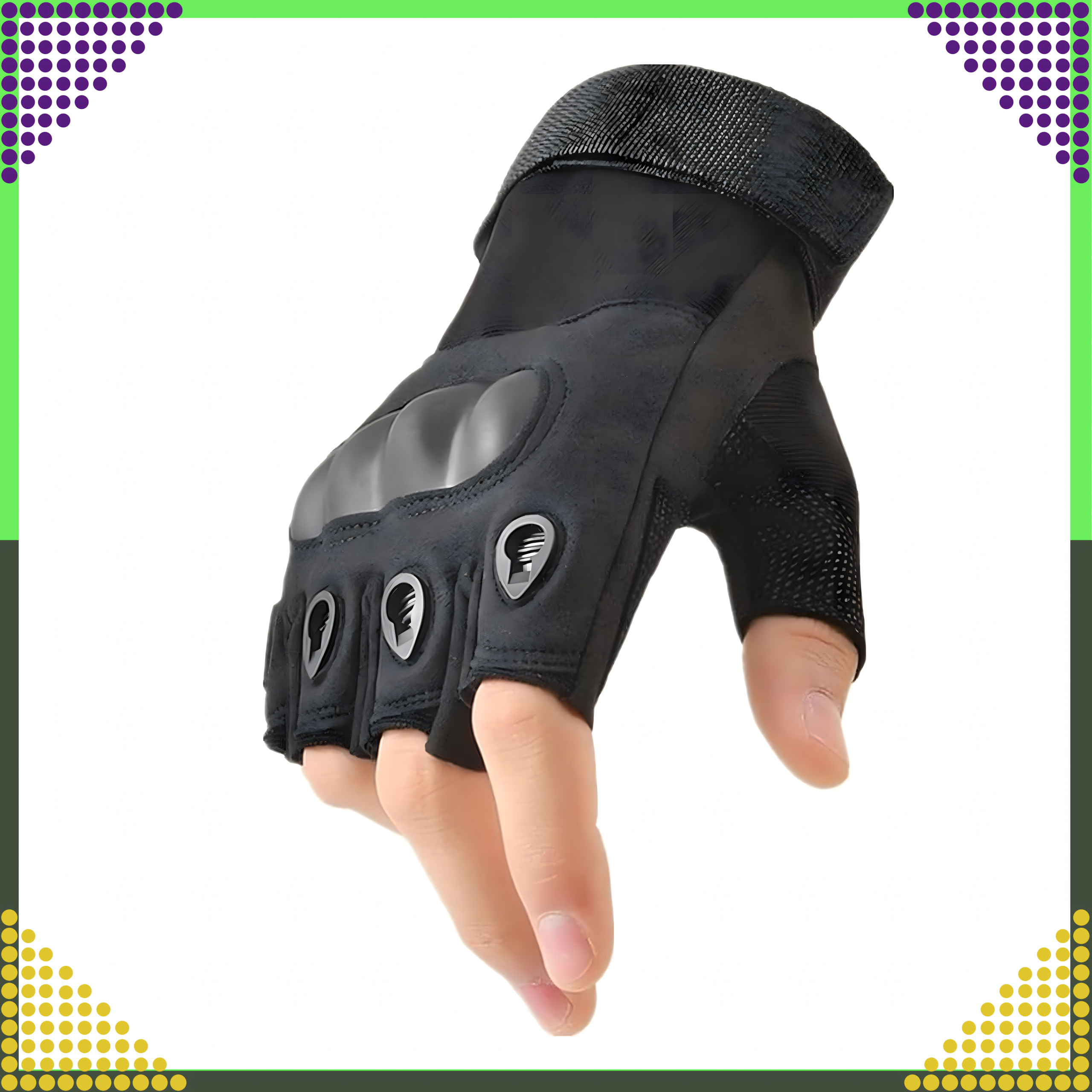 Survival Tactical Combat Gloves for Motorcycle Fingerless Military Work Gloves L