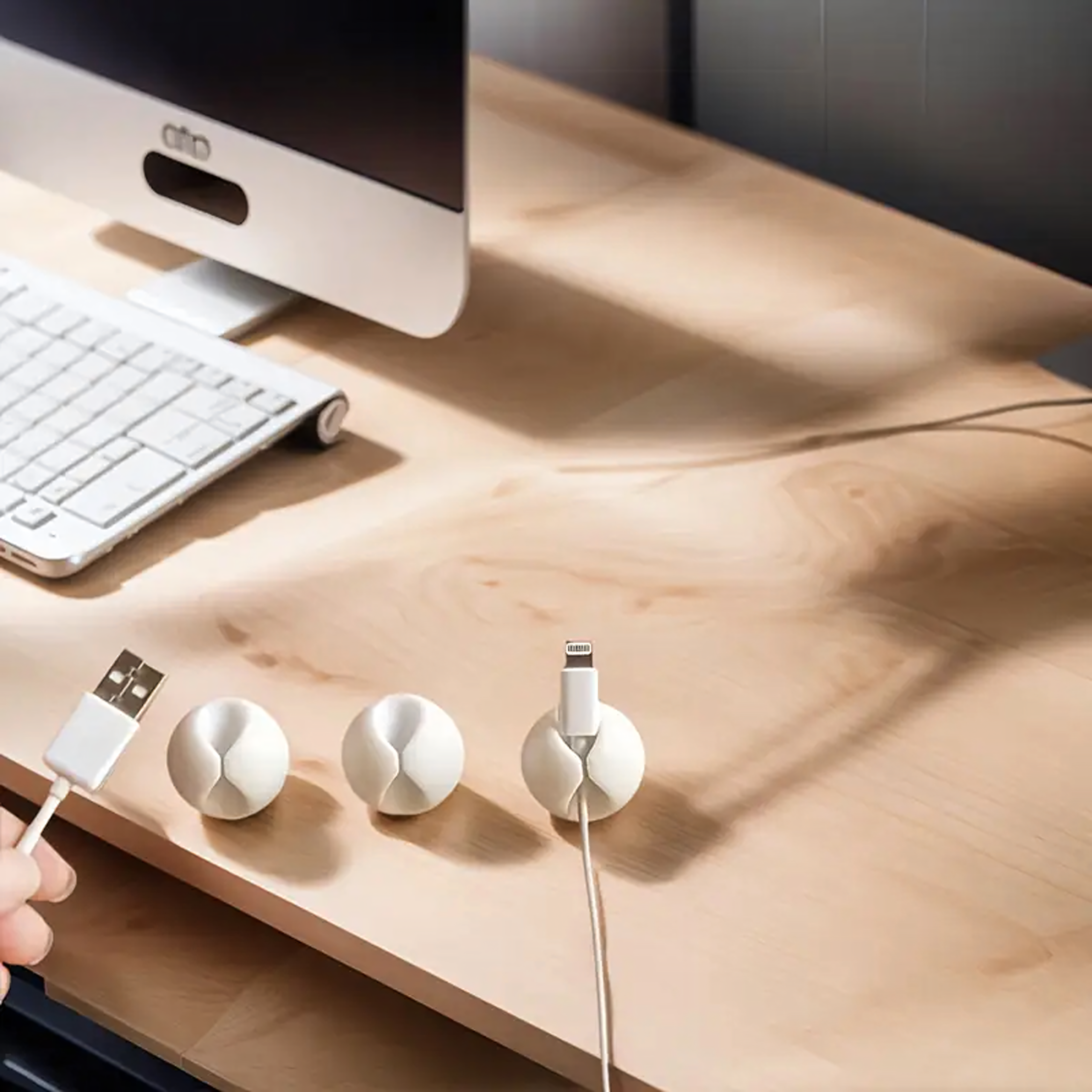 10 x hoidja korraldaja klamber kaabli juhtme riputi kaunistused tugev valge