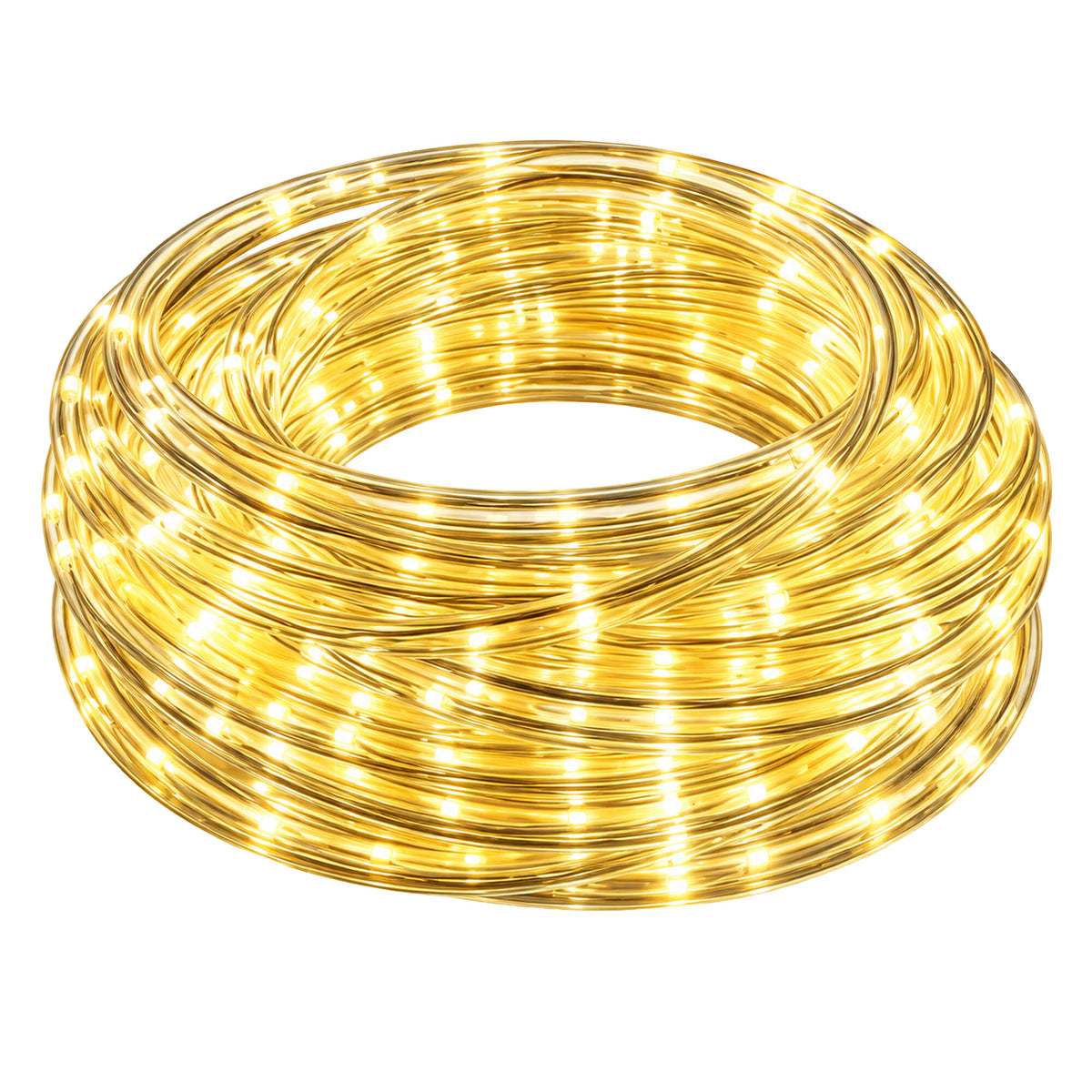 Päikeseenergial töötav soe valge LED-valguskett 12 m 8 režiimi RC-K-2873