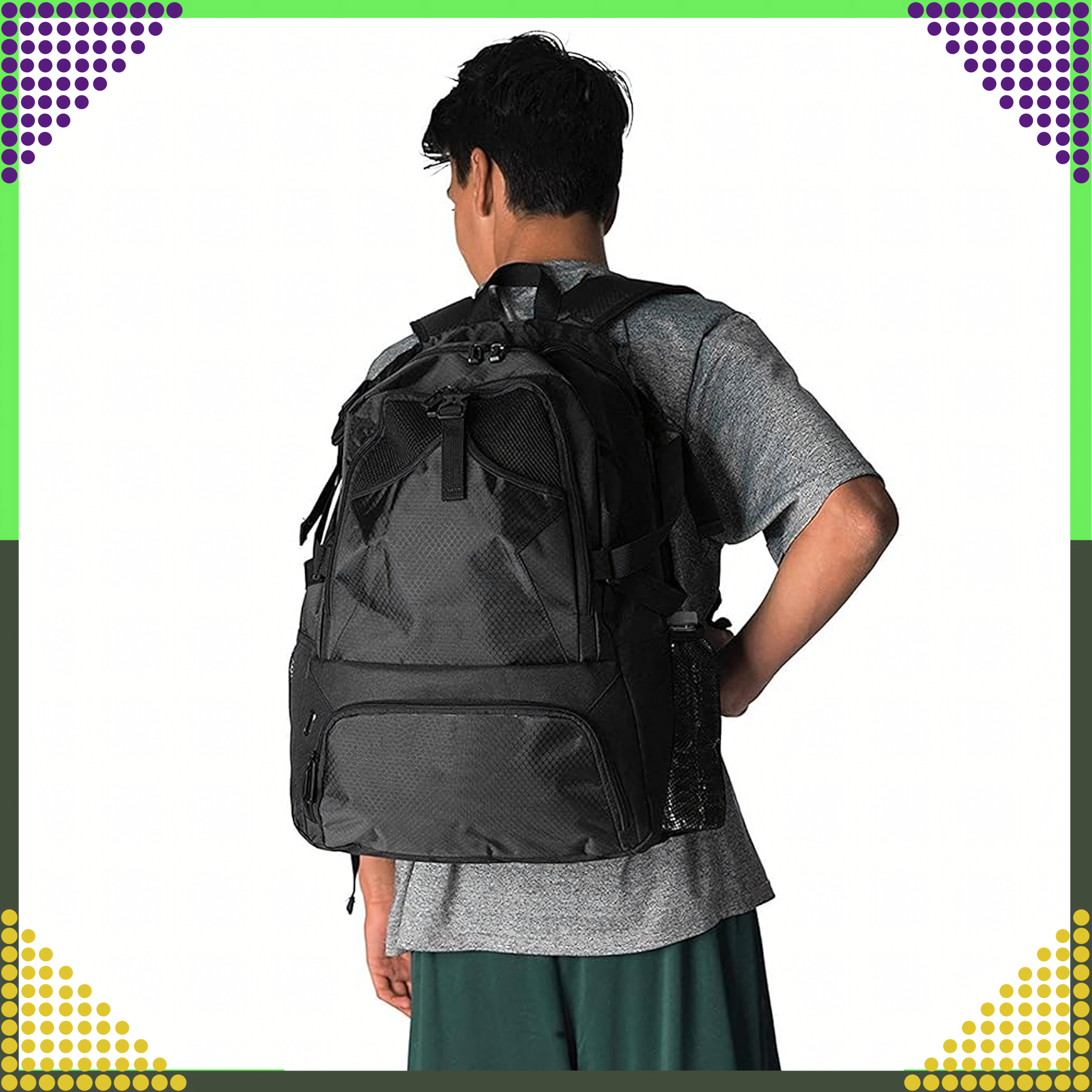 Seljakott treeningkott pallide, jalgpallijalatsite ja korvpalli jaoks