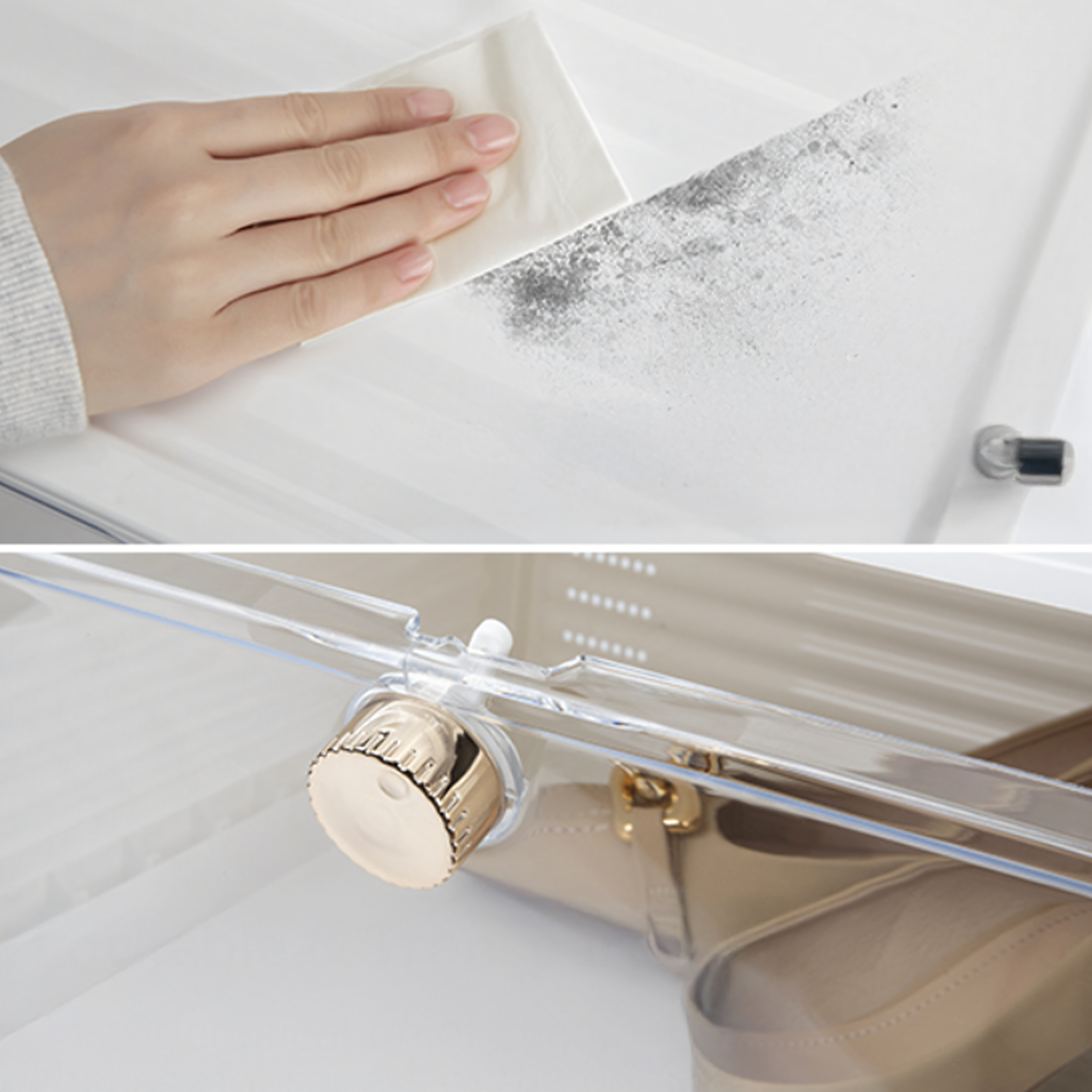 Box Container Shoe Organizer with Flap Closet Box White