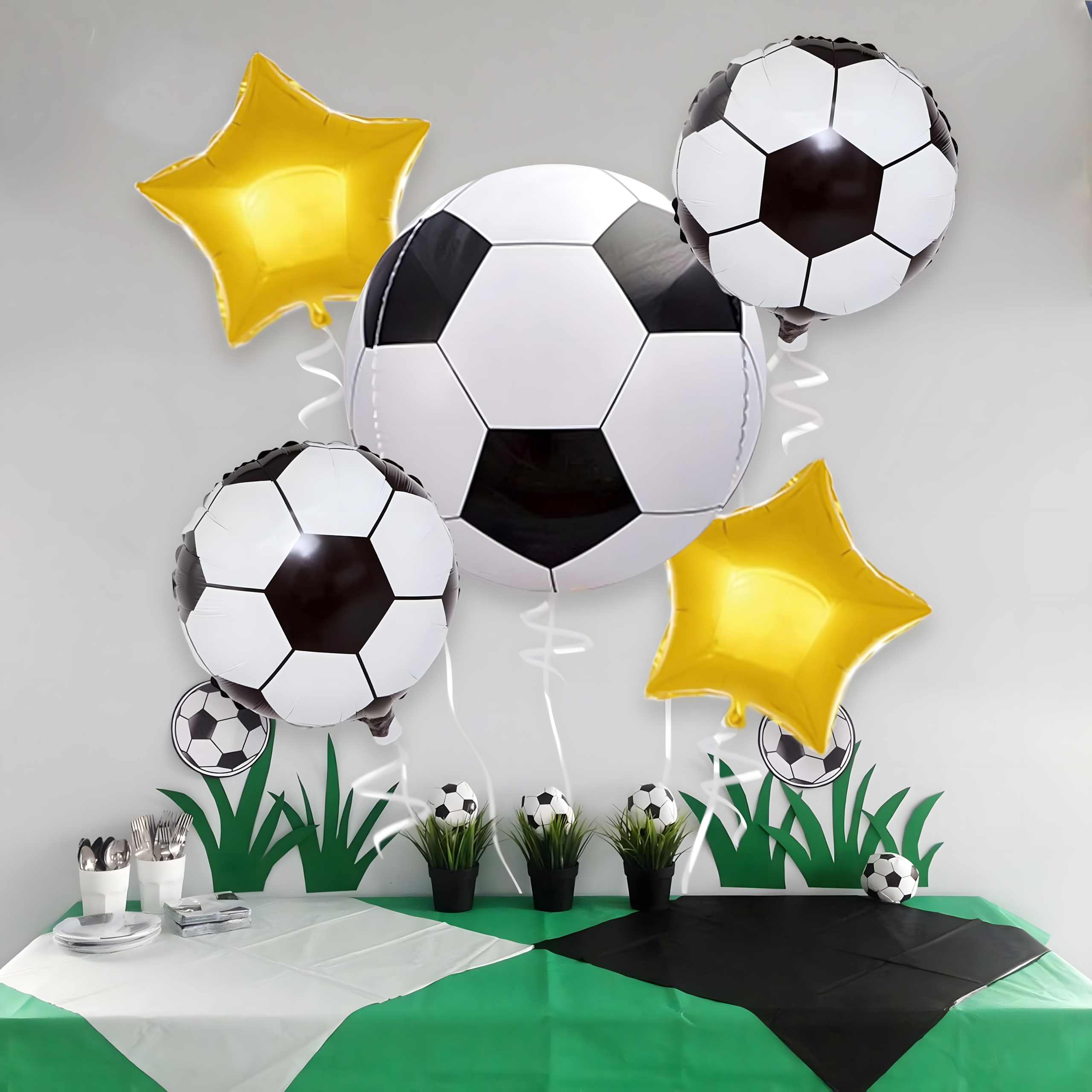 Jalgpalli õhupallide komplekt sünnipäevapeoks, pall 5 tk