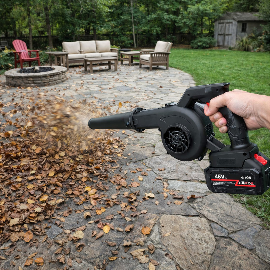 Võimas juhtmevaba käsikäes aialehepuhur 2-ühes