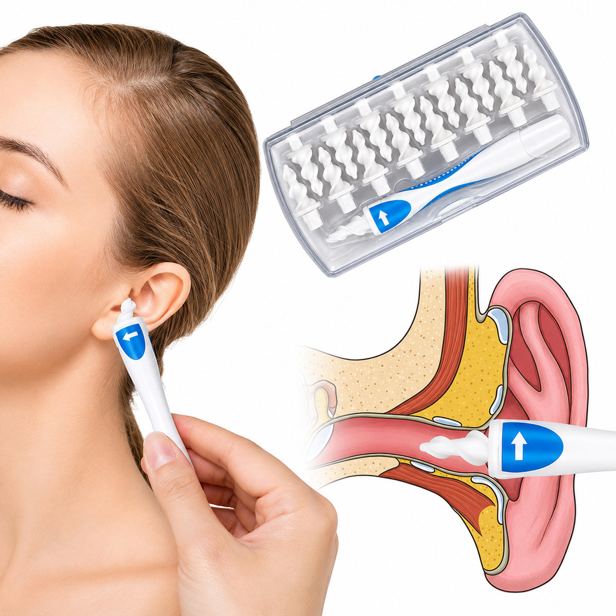 Ear Wax Removal Device with 16 Tips