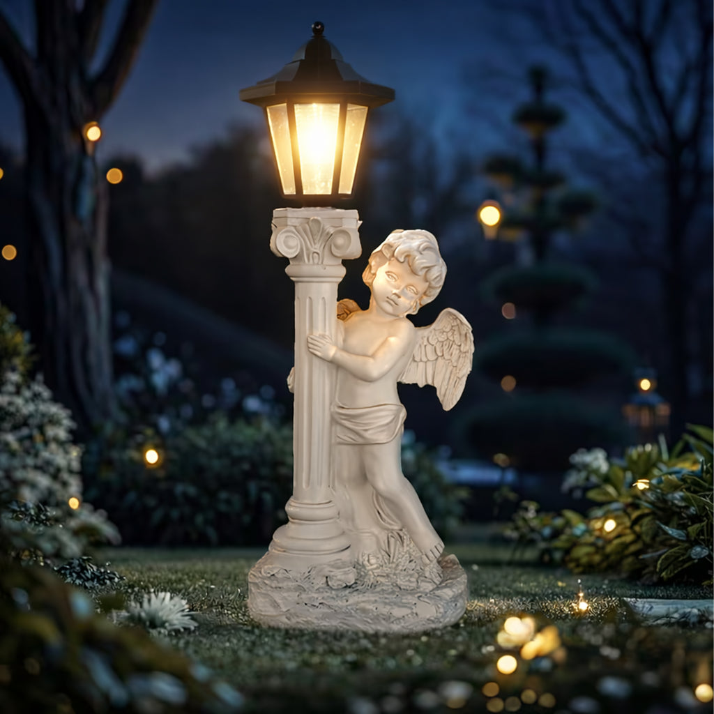 96x Solar LED Angel Figurine Candle Holder Decoration 49cm