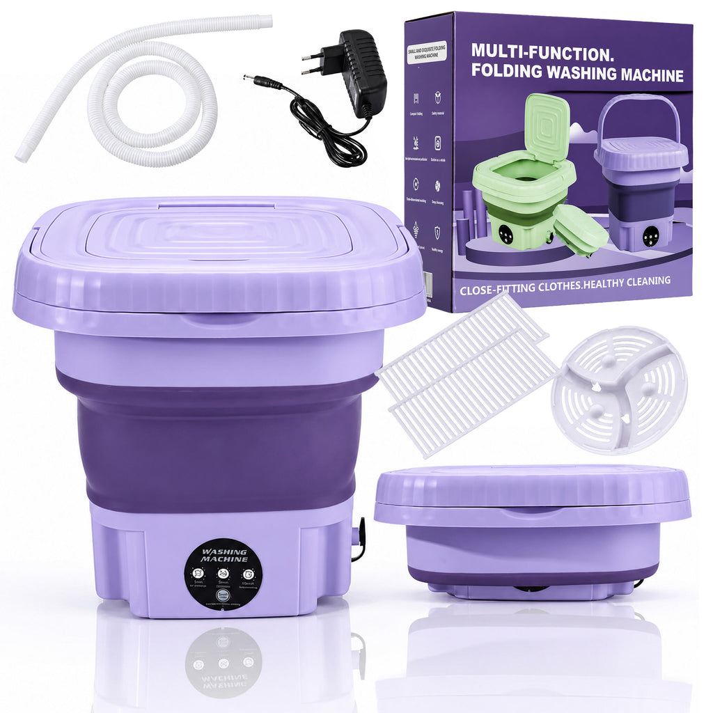 Portable Mini Folding Automatic Washing Machine 8L for Travel and Camping