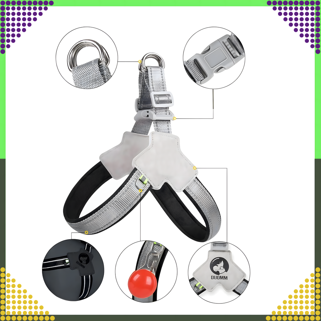 Tugevad, survevabad traksid, jalutusrihm väikestele koertele ja kassidele, suurus: M