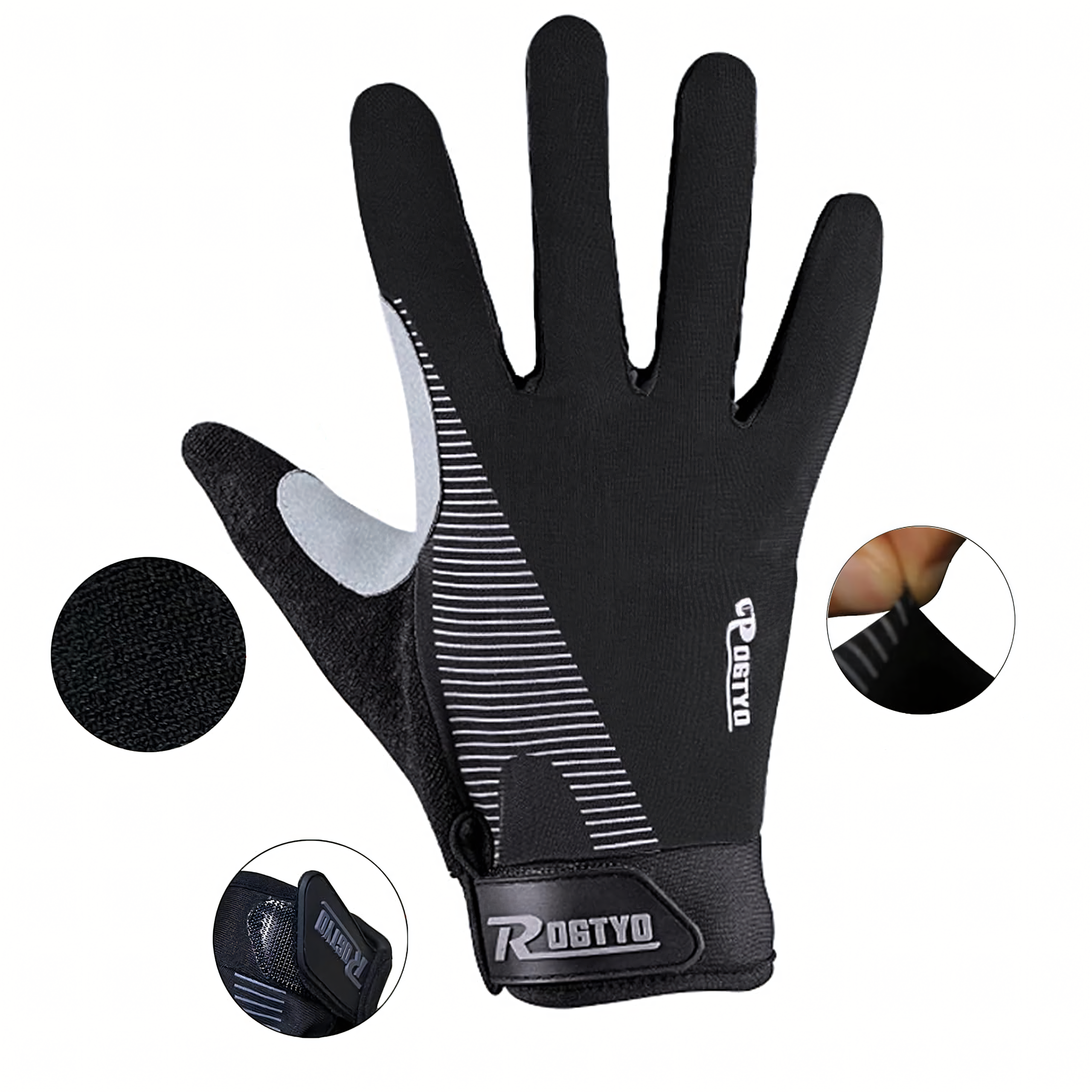 Sports Full Winter Touch Cycling Gloves for Running Bike L