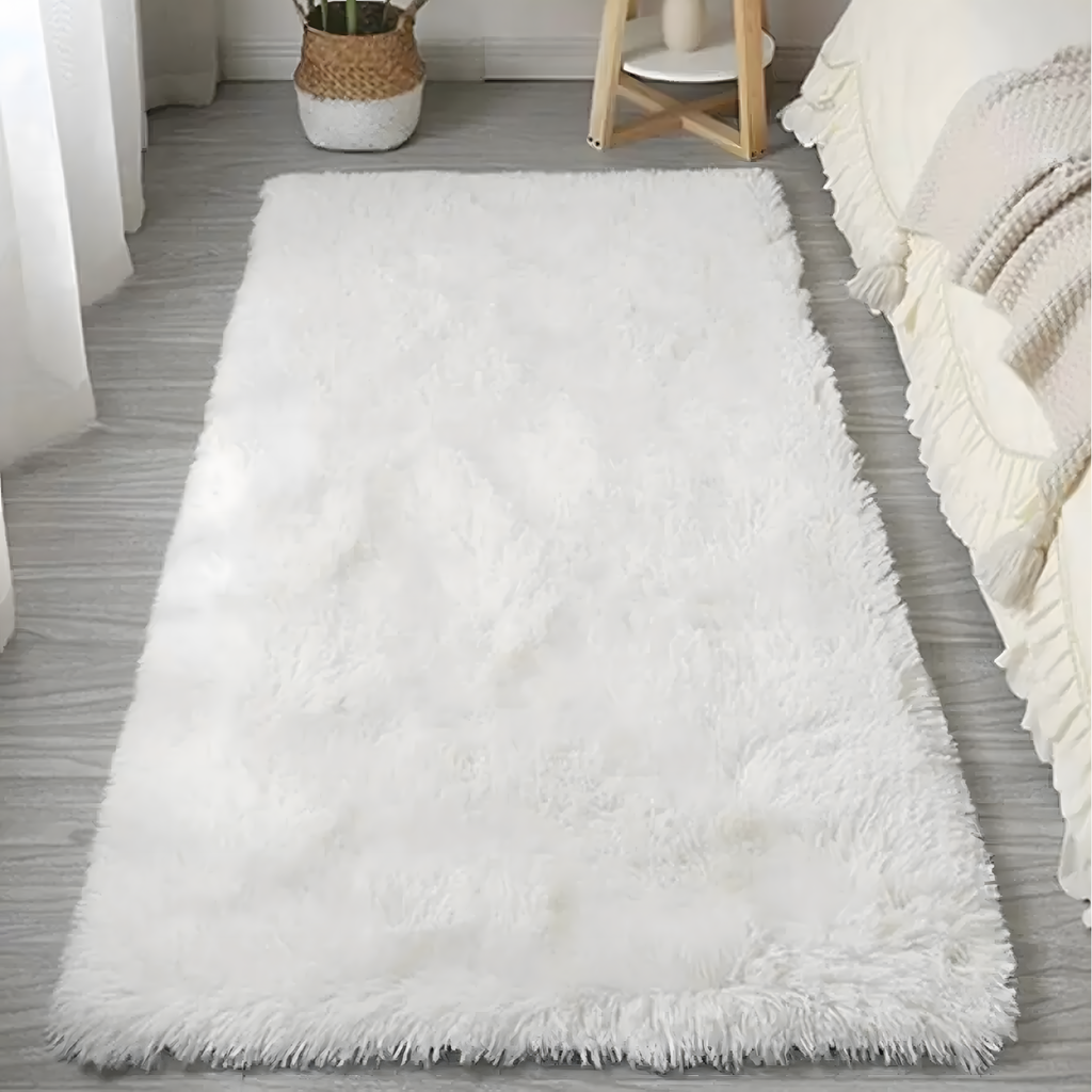 Soft Plush Shaggy Carpet Dense Woolly Large Fluffy for Living Room 120x80cm