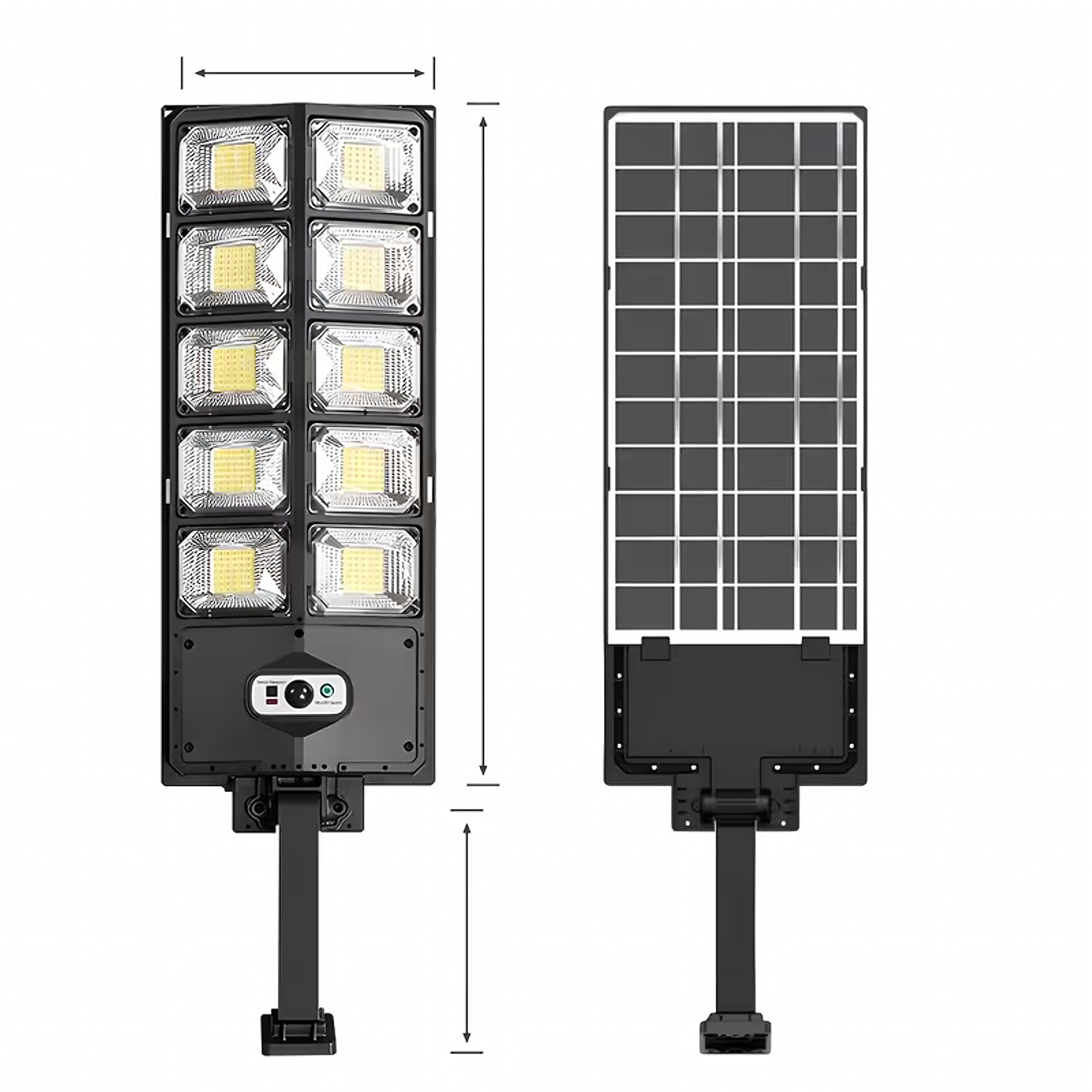Solar LED Lamp with Motion and Twilight Sensor for Outdoor Garden Use with Remote Control (E7)