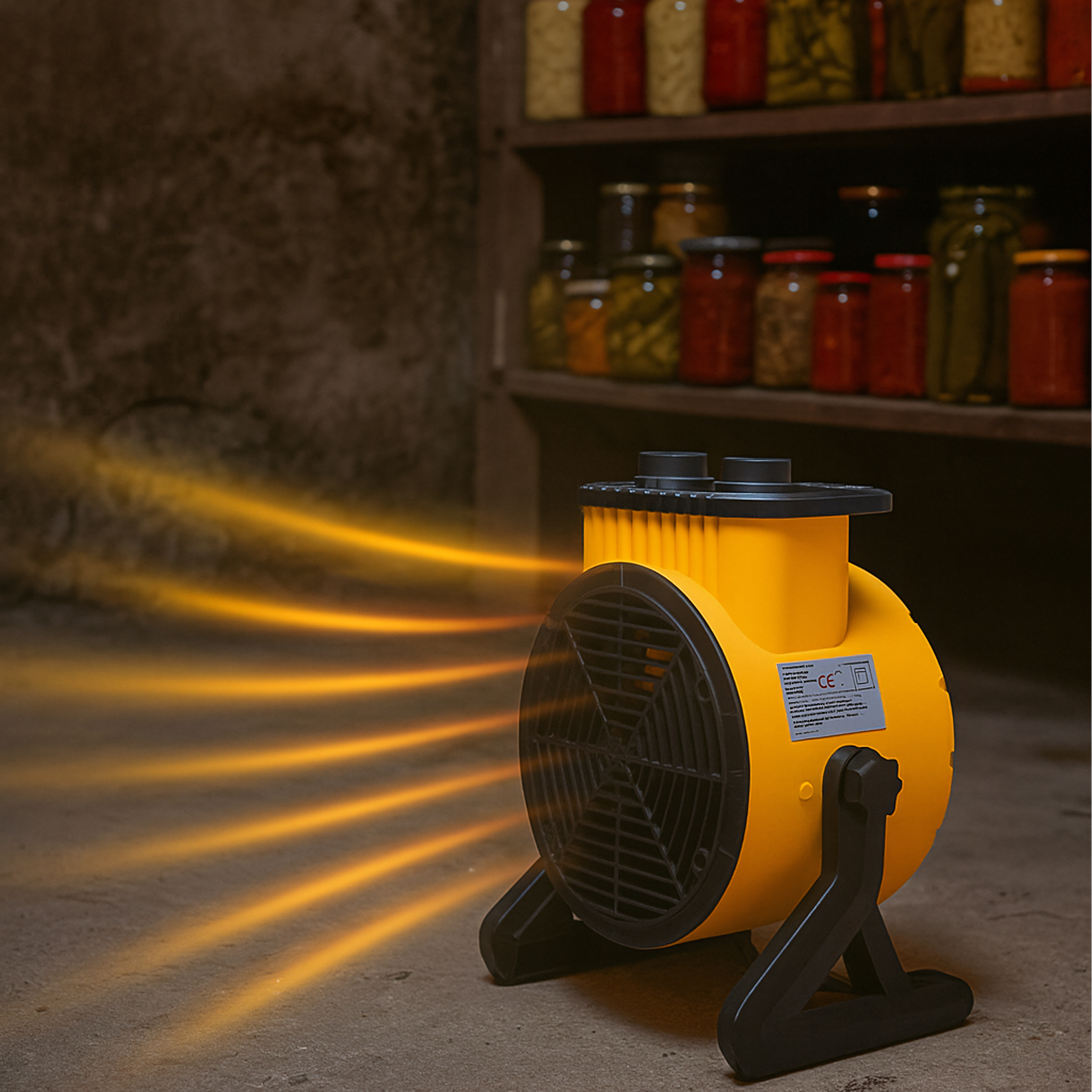 Electric Heater Blower 2kW Farelka Heater Thermostat 2000W