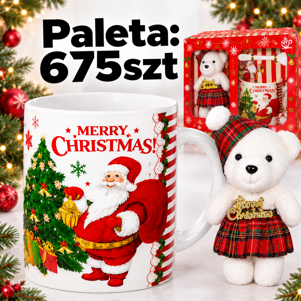 675 tk pühadeteemalisi 200 ml kruusikomplekte lusika ja kaisukaruga RC-K-2692-16020