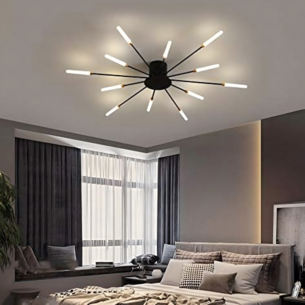 LED Ceiling Lamp Fireworks Chandelier Modern for Living Room Dining Room 12W