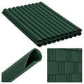 Green Garden Fence Tape Clips Mounting Fasteners 19cm 20 pcs