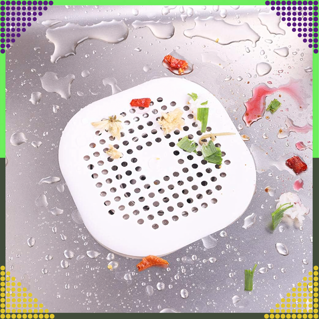 Silicone Strainer for Sink, Bathtub, Washbasin, Drain Filter, Hair Catcher