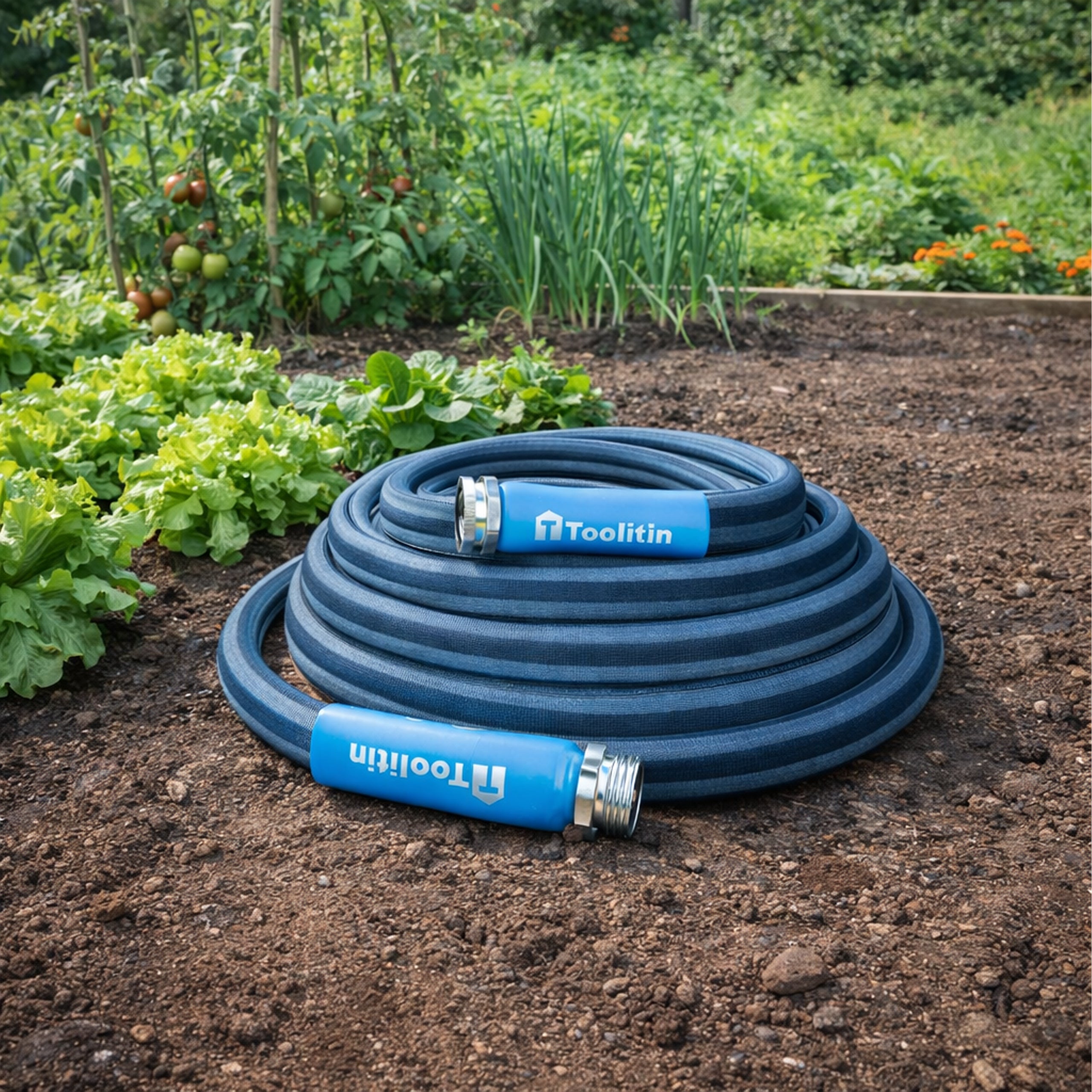 High-Pressure Garden Hose 30 m 5/8'' Strong Durable Resistant with Connectors