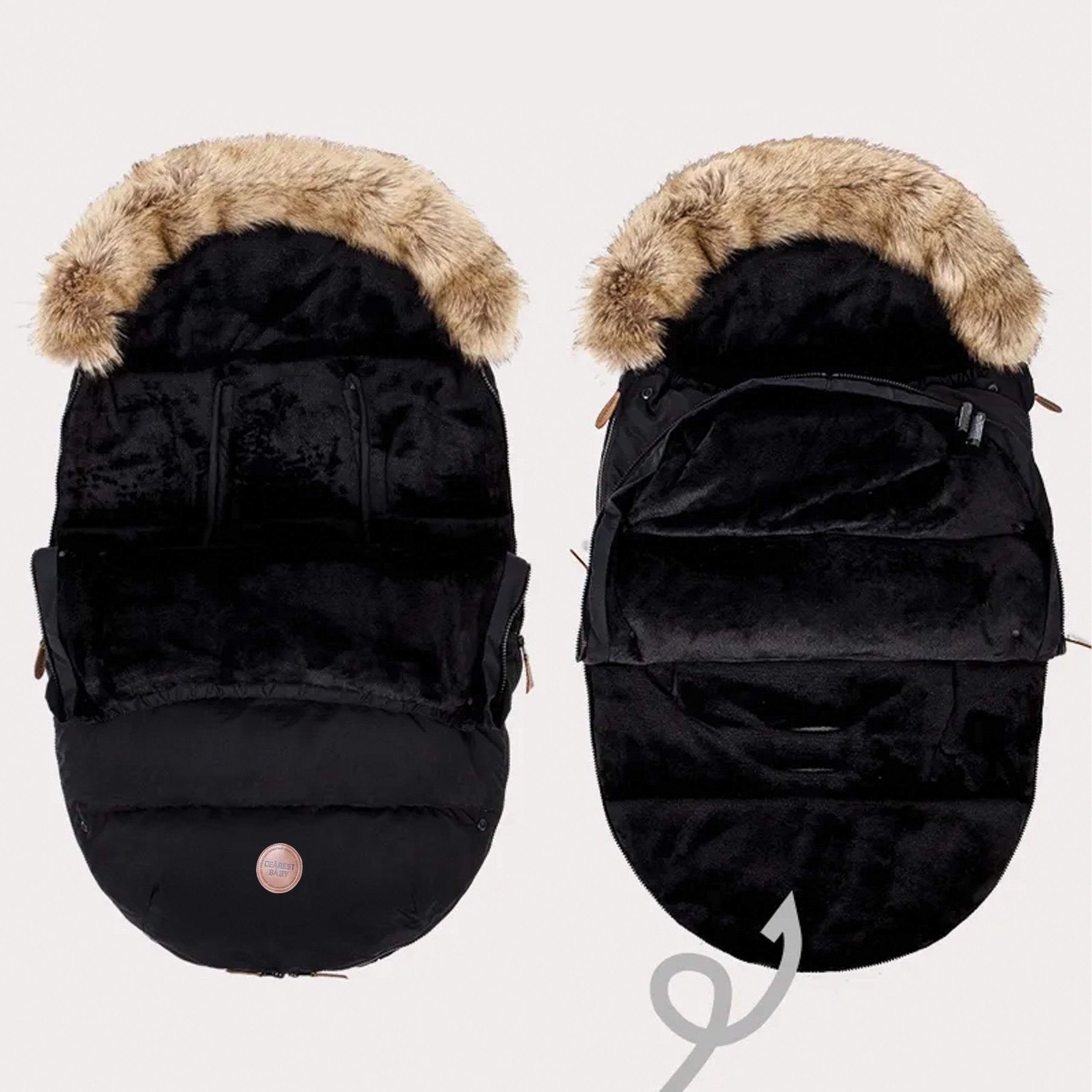 Magamiskott vankrile, gondlile, kelgule, soe iste, karusnahk, beebikapuuts