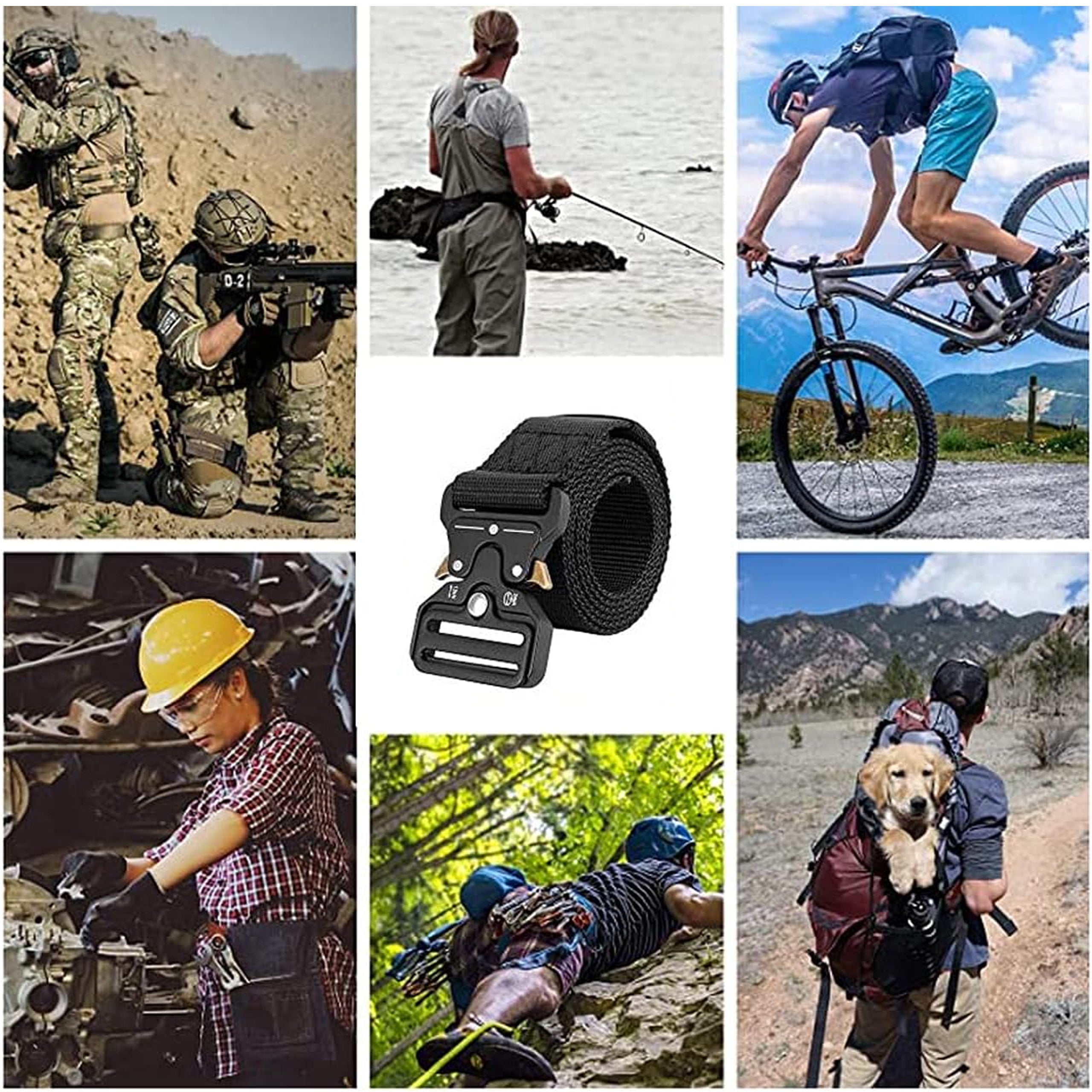 Taktikaline militaarne ellujäämisnailonvöö kiirkinnitusega pannal, 120 cm