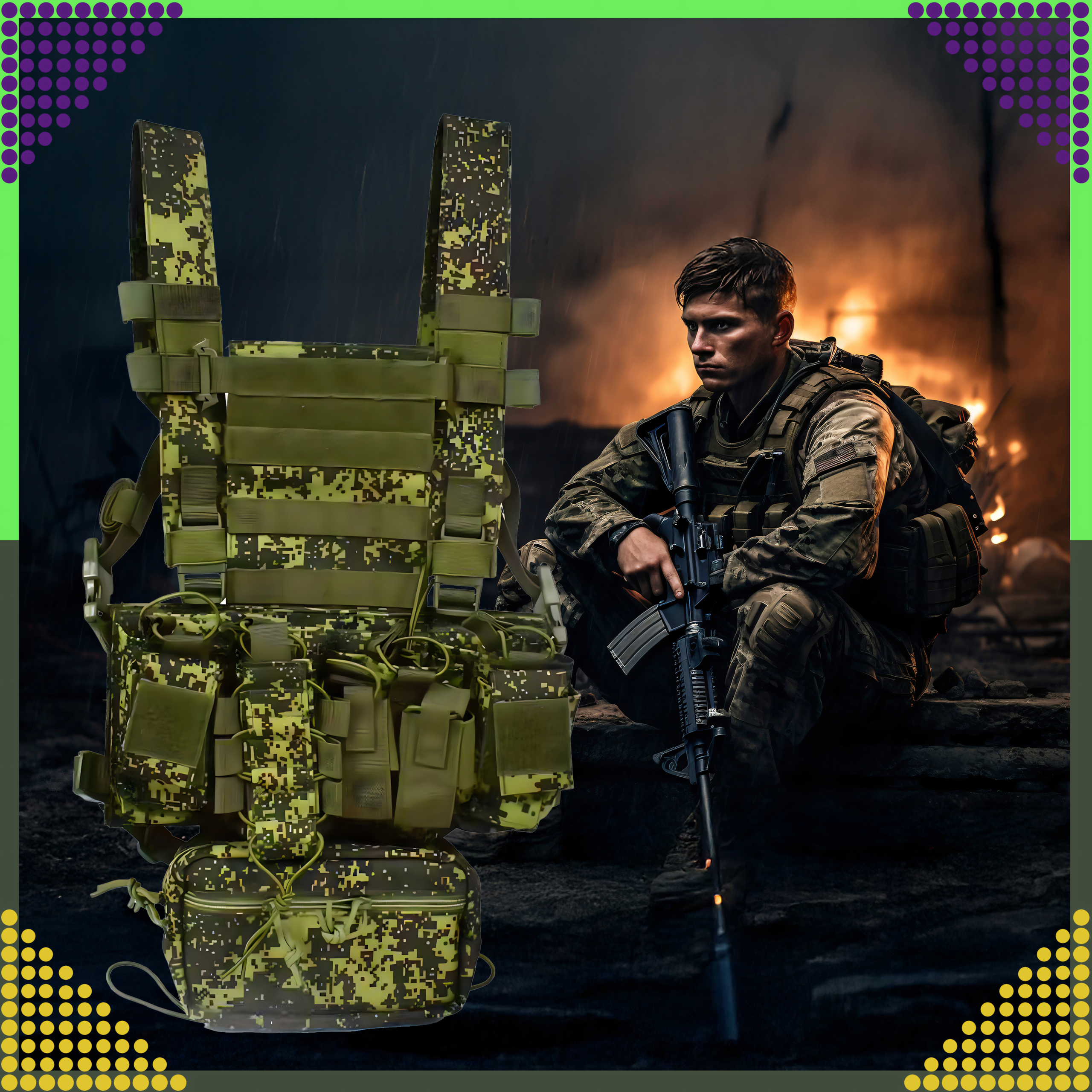 Tactical Military Protective Molle Vest Lightweight Airsoft Airsoft Dispenser